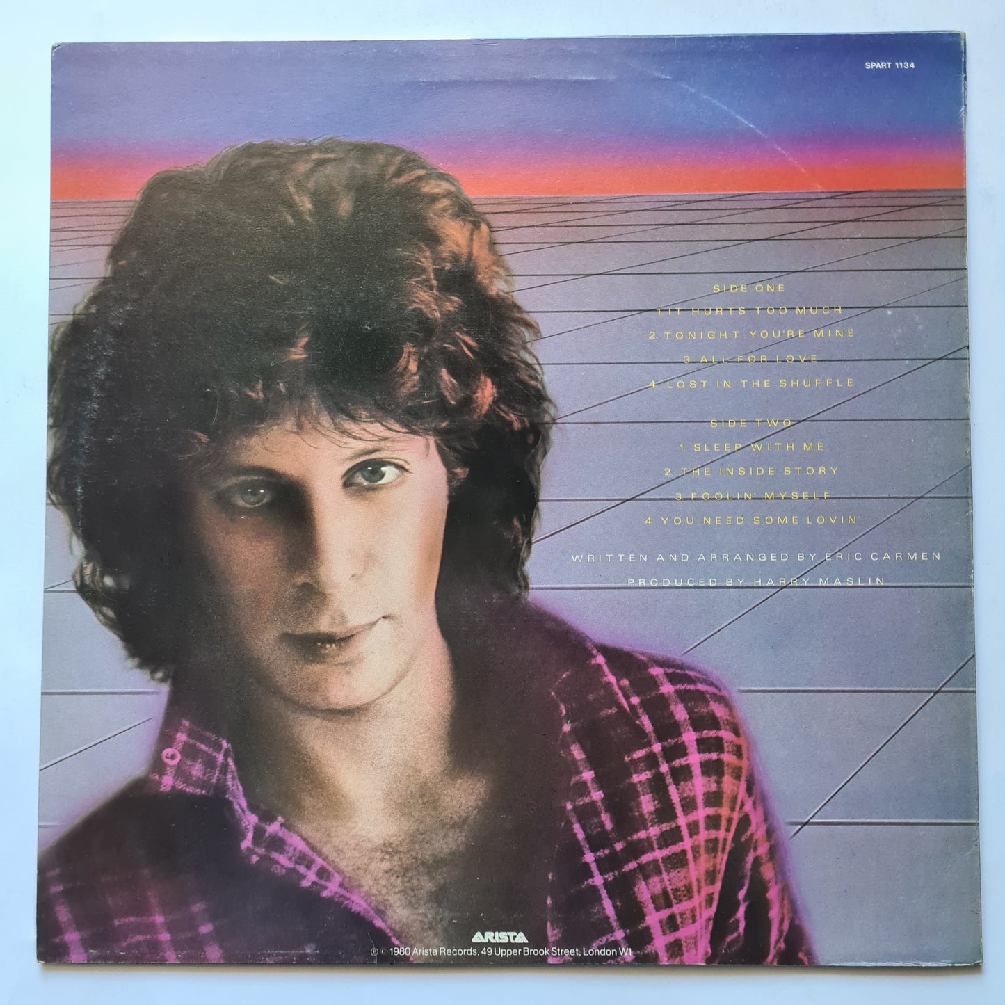 Eric Carmen – Tonight You're Mine - 1980 - Vinyl Record LP