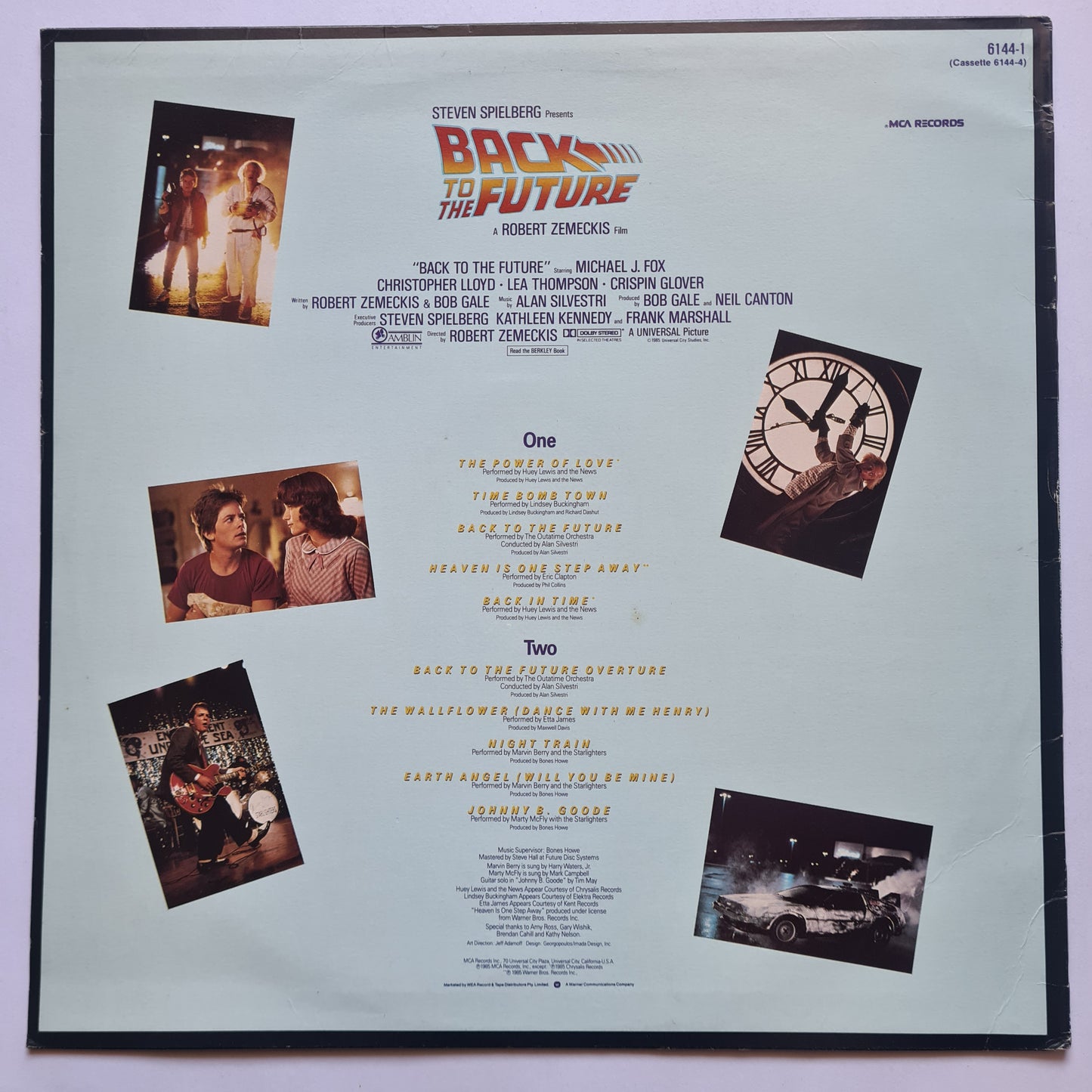 Various – Back To The Future (Music From The Motion Picture Soundtrack)- 1985 - Vinyl Record LP