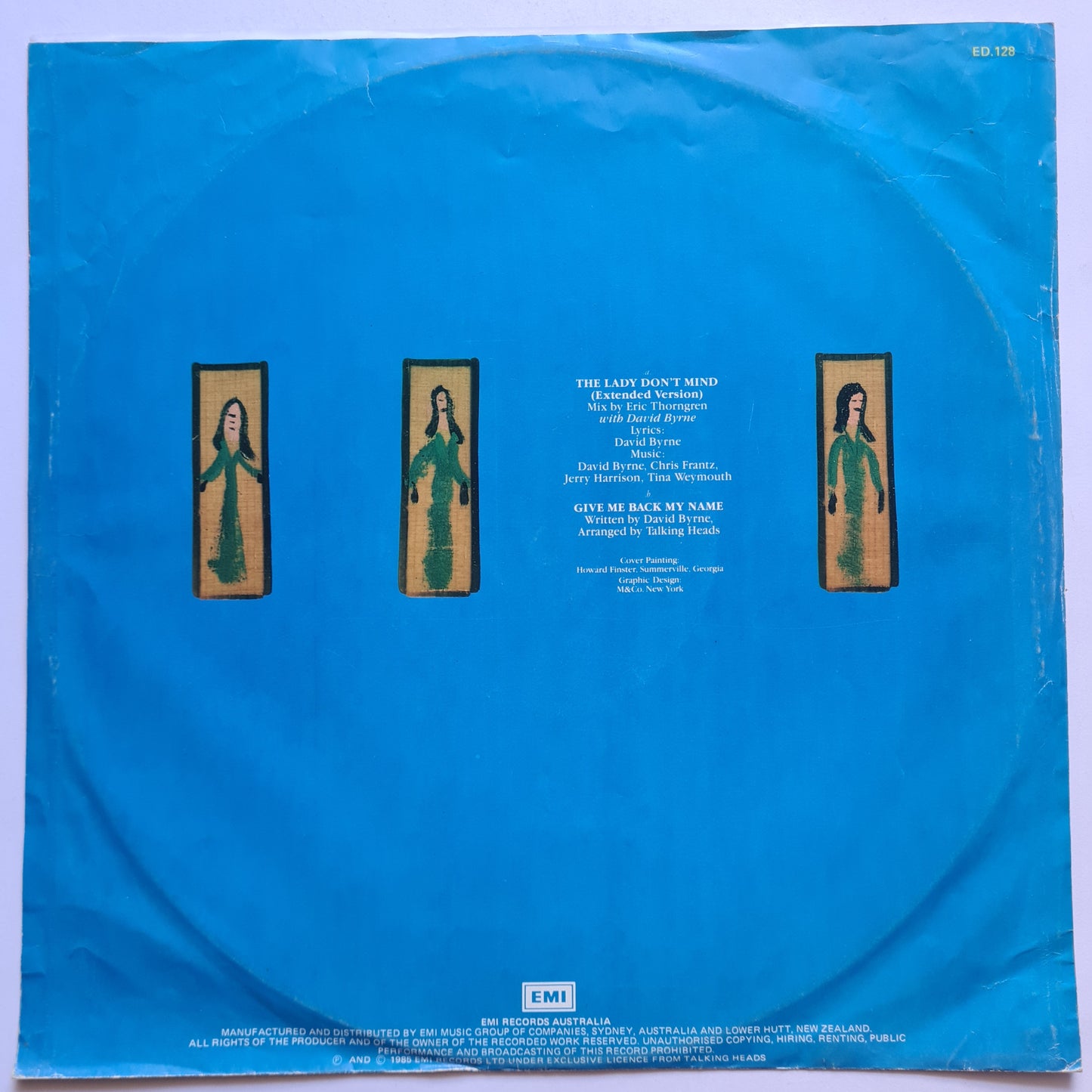 Talking Heads – The Lady Don't Mind (Maxi Single) - 1985 - Vinyl Record