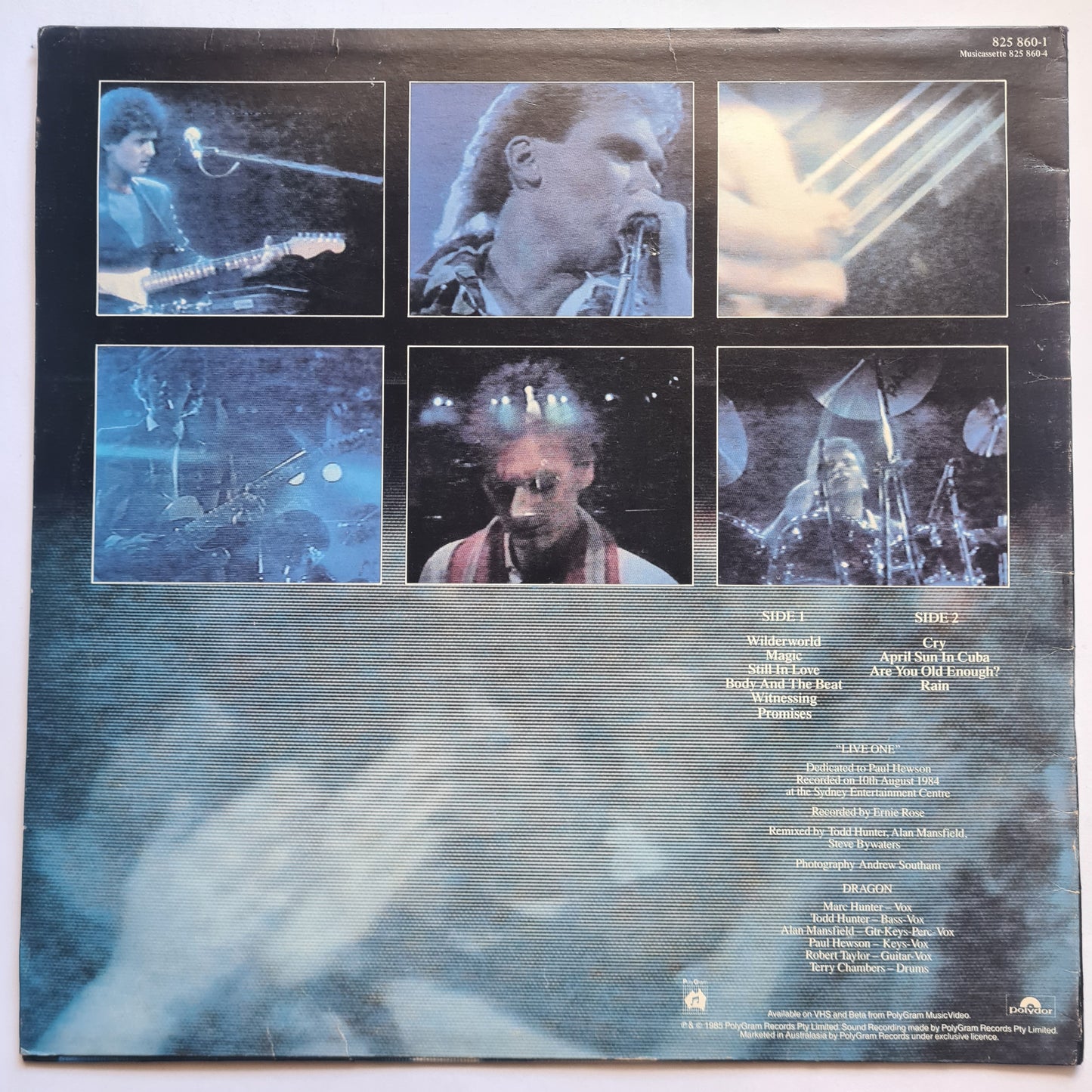 Dragon – Live One - 1985 - Vinyl Record LP