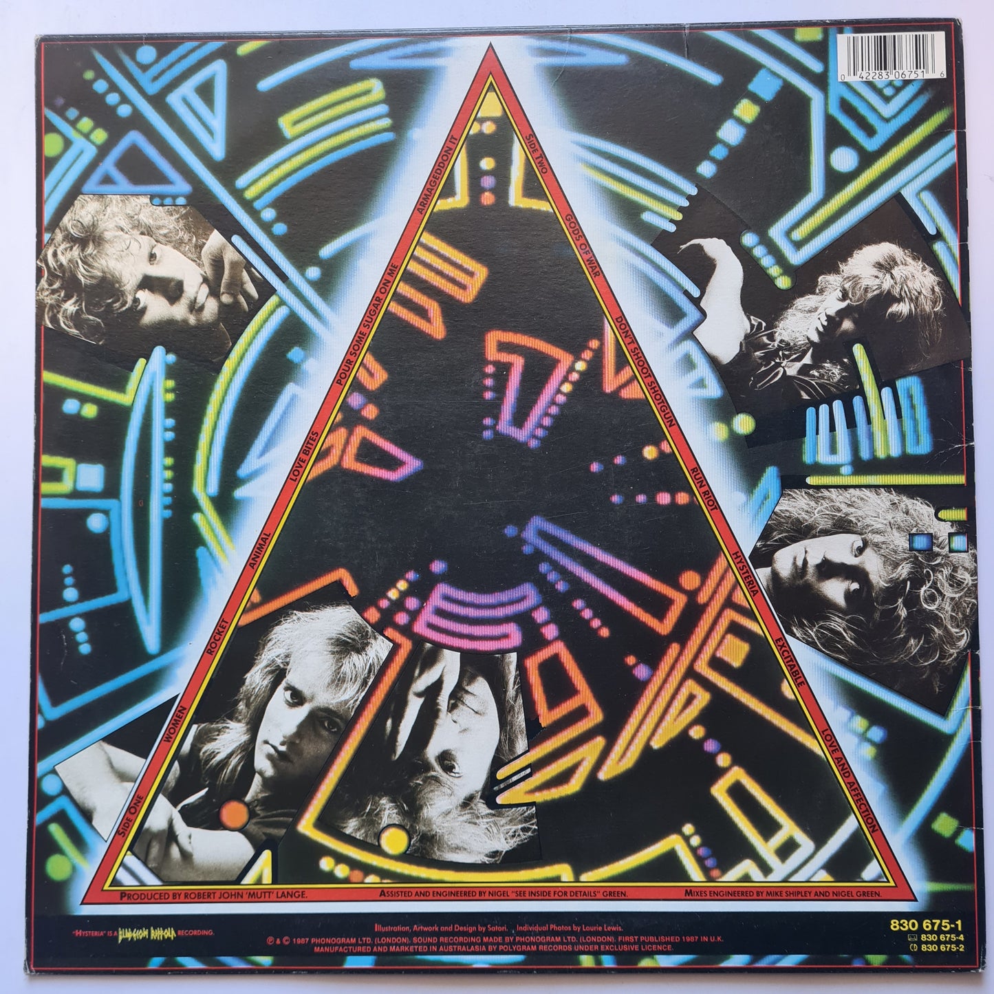 Def Leppard – Hysteria - 1987 - Vinyl Record LP