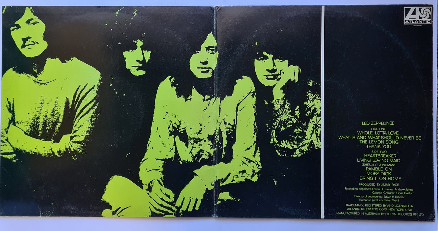 Led Zeppelin – Led Zeppelin 2 - 1969 Gatefold Australian Pressing - Vinyl Record LP