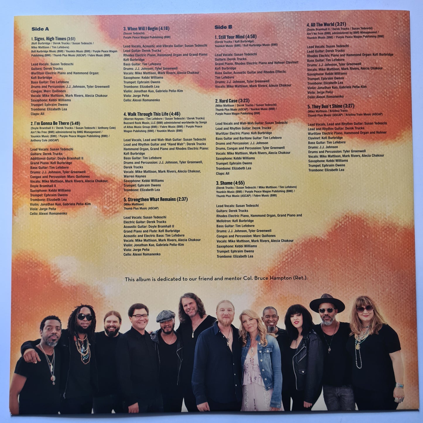 Tedeschi Trucks Band ‎– Signs -2019 - Vinyl Record -Includes bonus 7inch