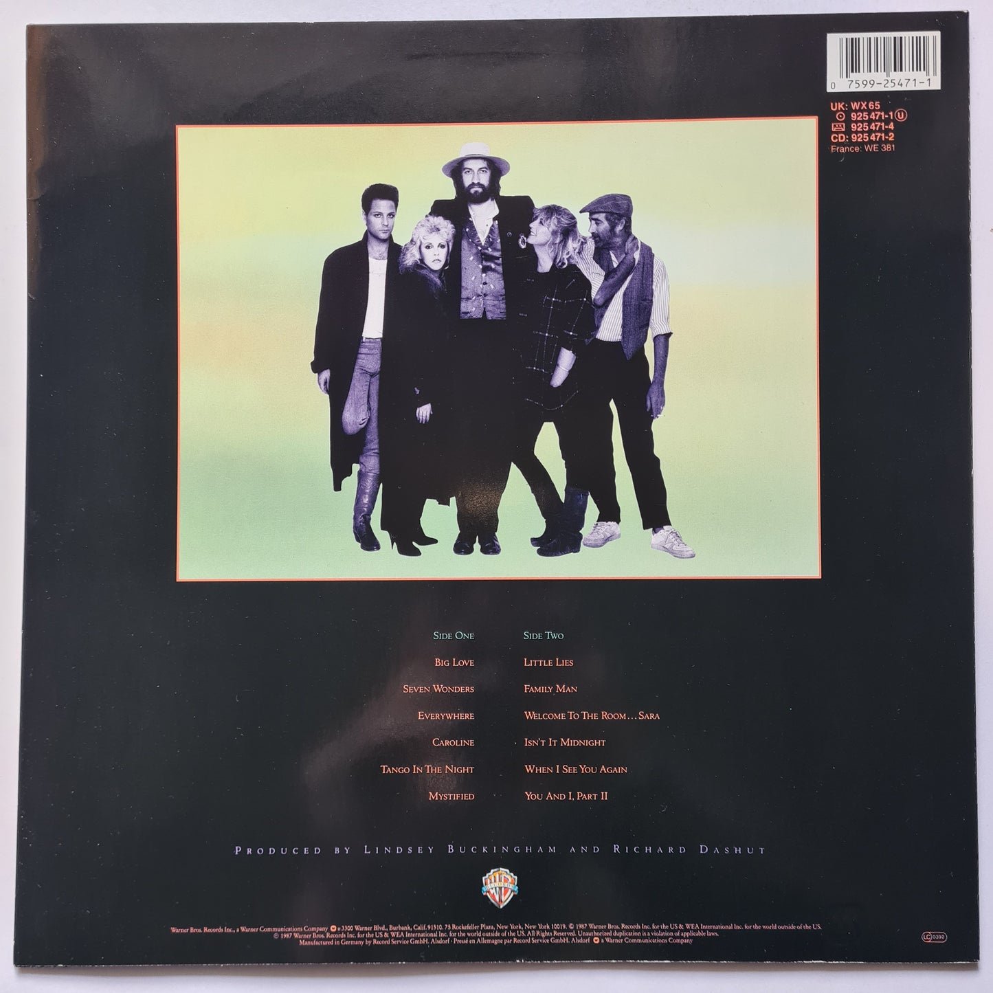 Fleetwood Mac – Tango In The Night- 1987 (European Pressing) - Vinyl Record LP