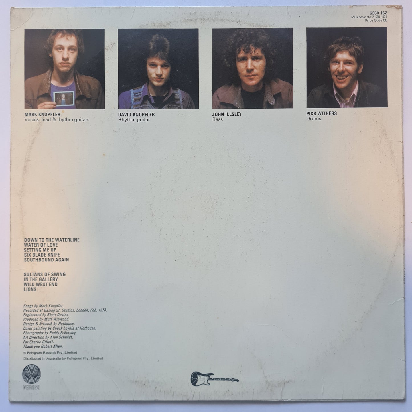 Dire Straits – Dire Straits - 1978 - Vinyl Record LP