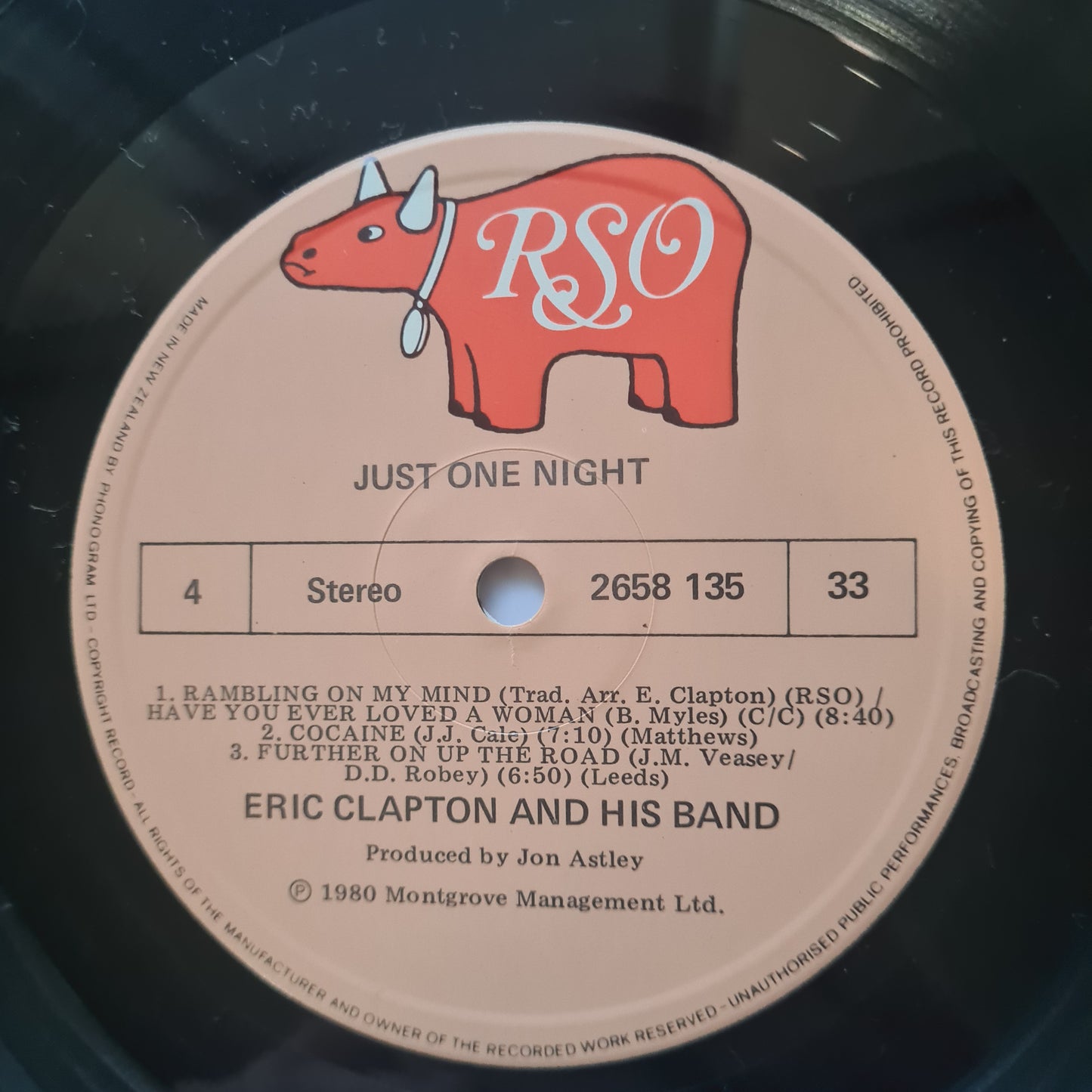 Eric Clapton – Just One Night (2LP Live Album) - 1980 (Gatefold) - Vinyl Record