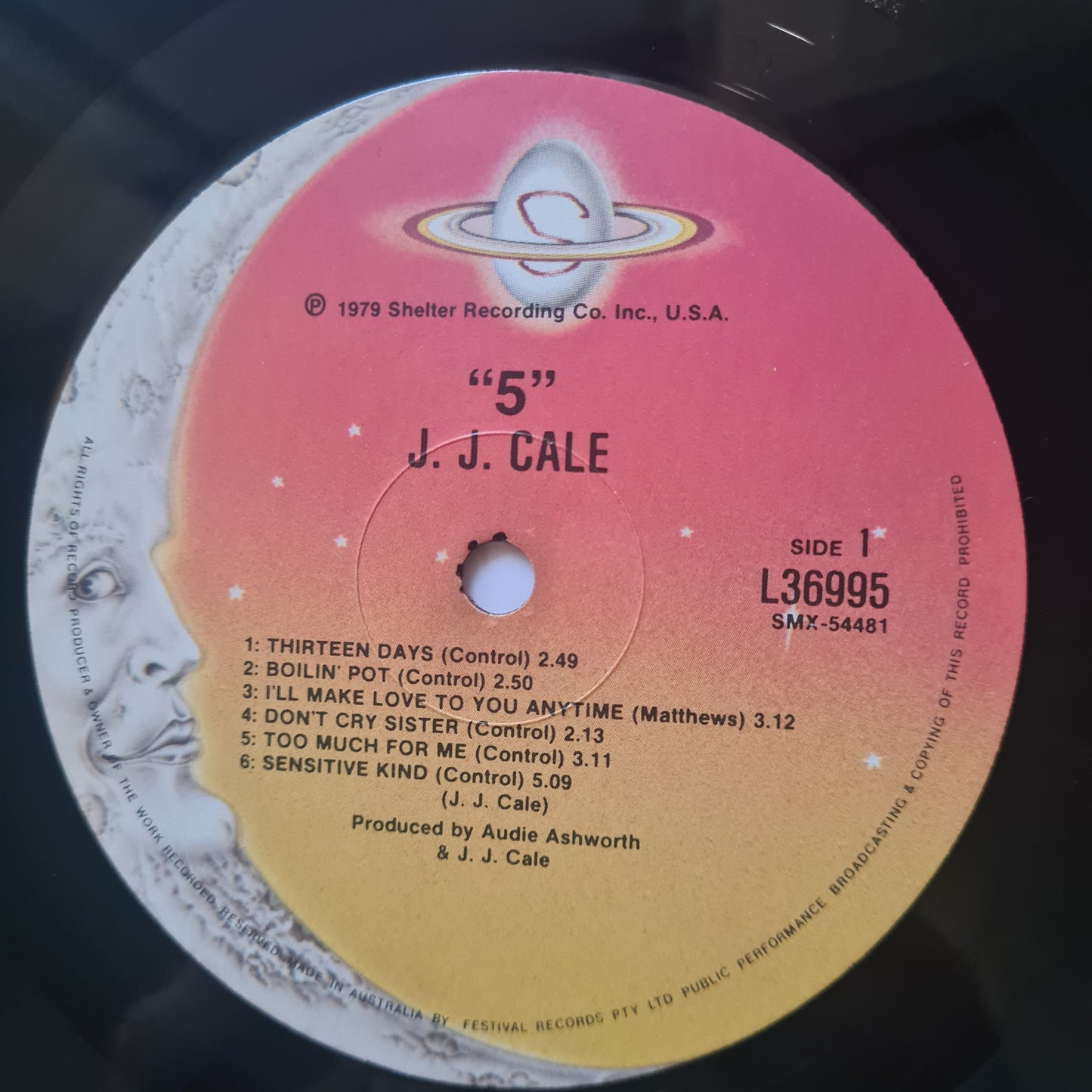 J.J Cale – 5 - 1979 - Vinyl Record LP (Textured Sleeve)