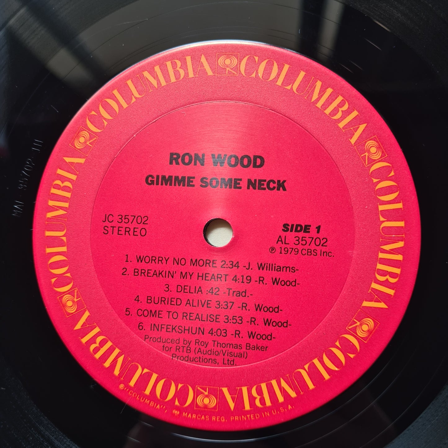 Ron Wood (Rolling Stones) - Gimme Some Neck - 1979 - Vinyl Record LP