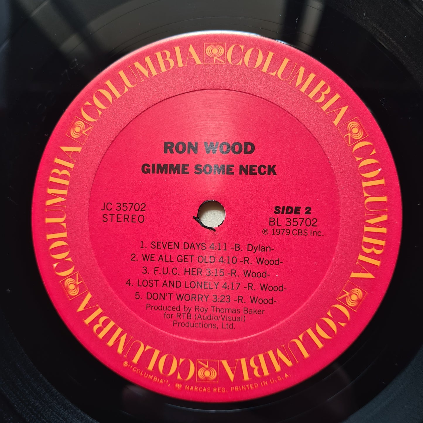 Ron Wood (Rolling Stones) - Gimme Some Neck - 1979 - Vinyl Record LP