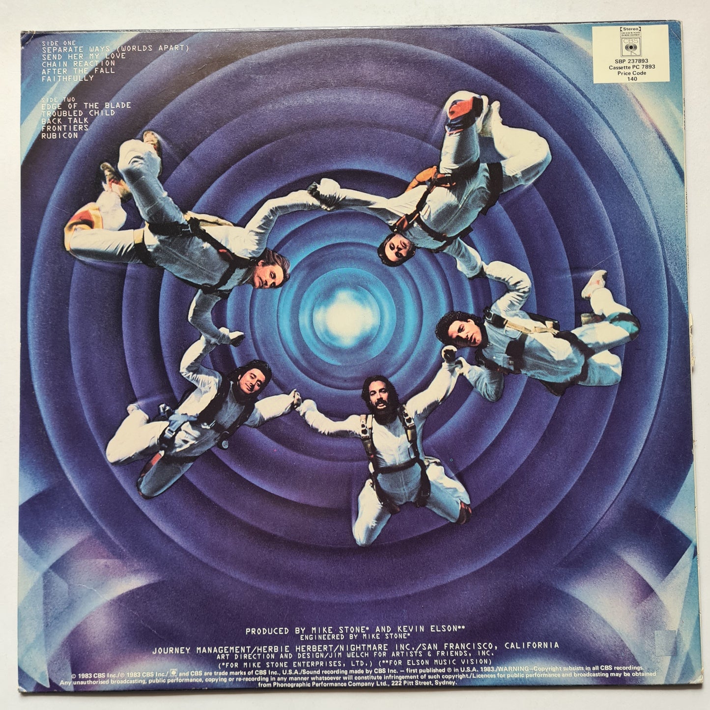 Journey – Frontiers - 1983 - Vinyl Record LP