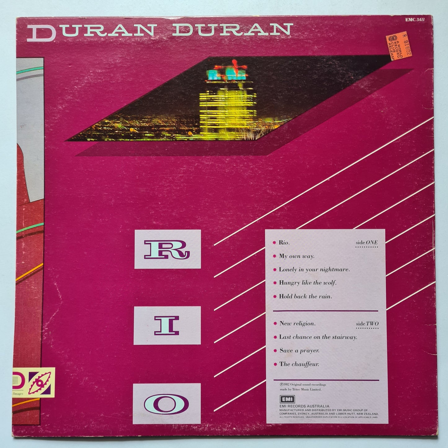 Duran Duran – Rio - 1982 - Vinyl Record LP