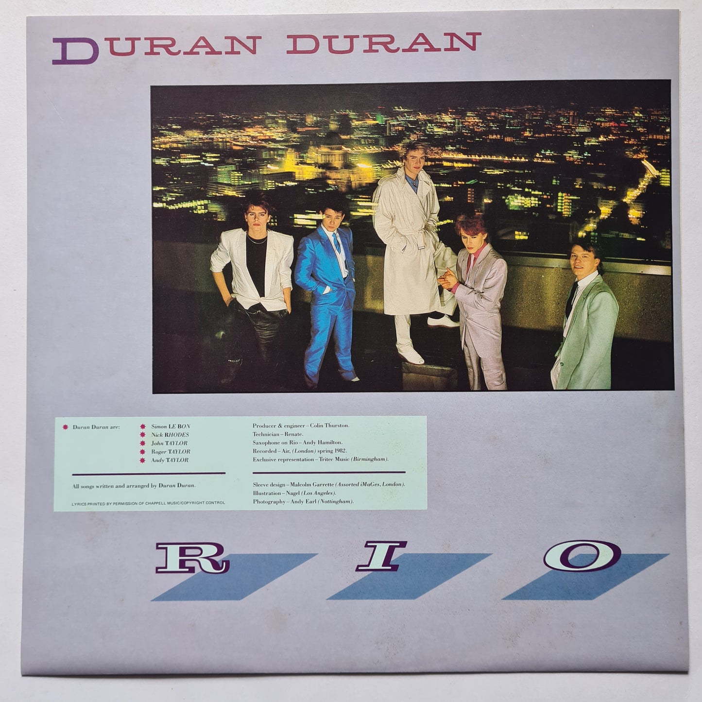 Duran Duran – Rio - 1982 - Vinyl Record LP