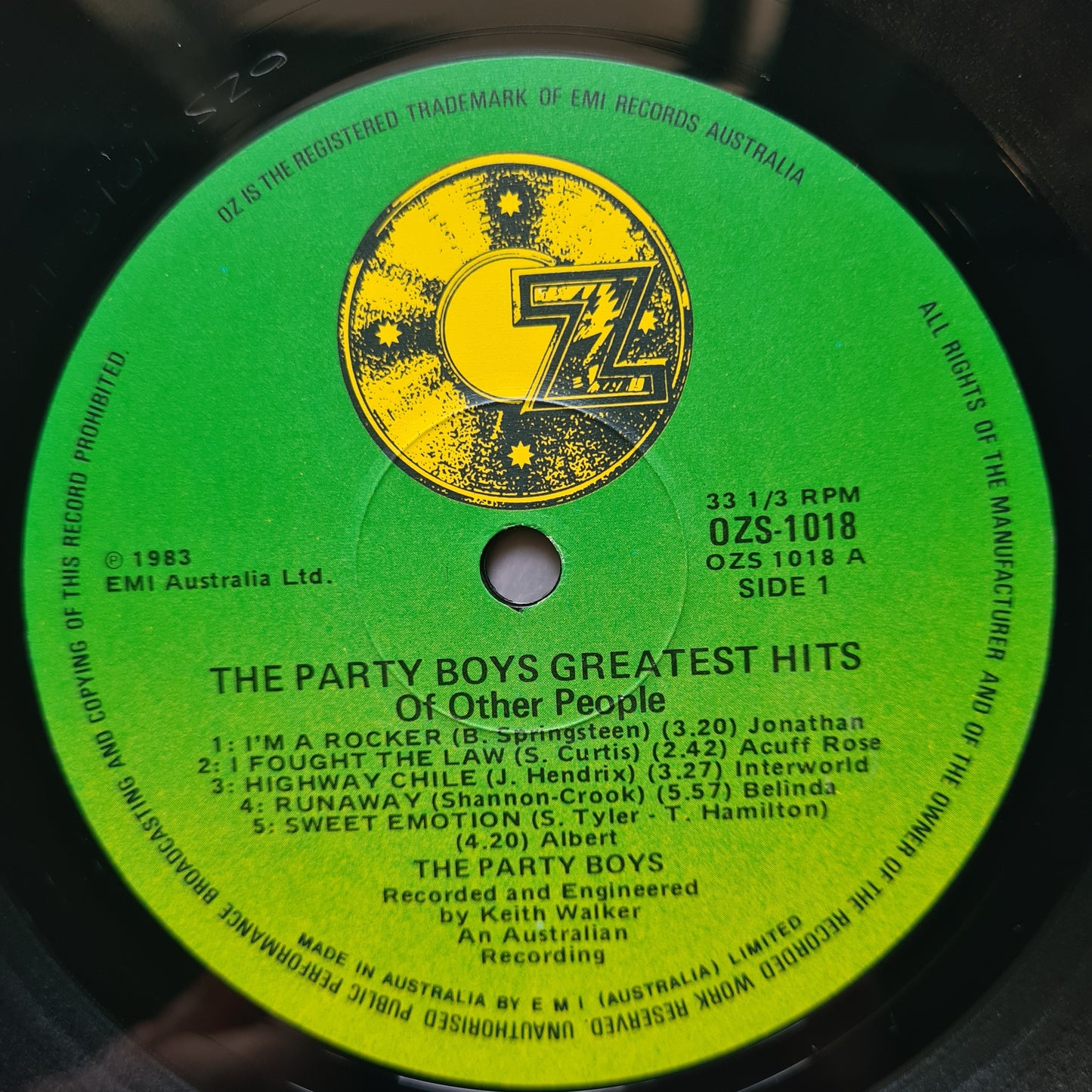 The Party Boys – Greatest Hits (Of Other People) - 1983 Vinyl Record LP