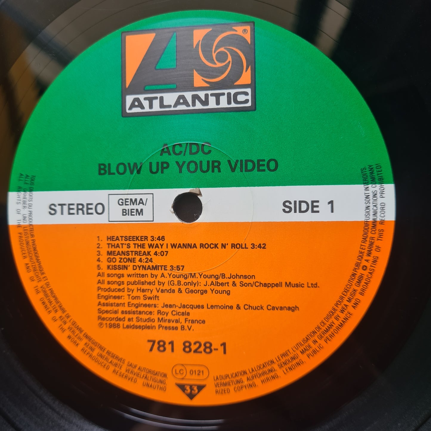 AC/DC – Blow Up Your Video - 1988 European Pressing - Vinyl Record LP