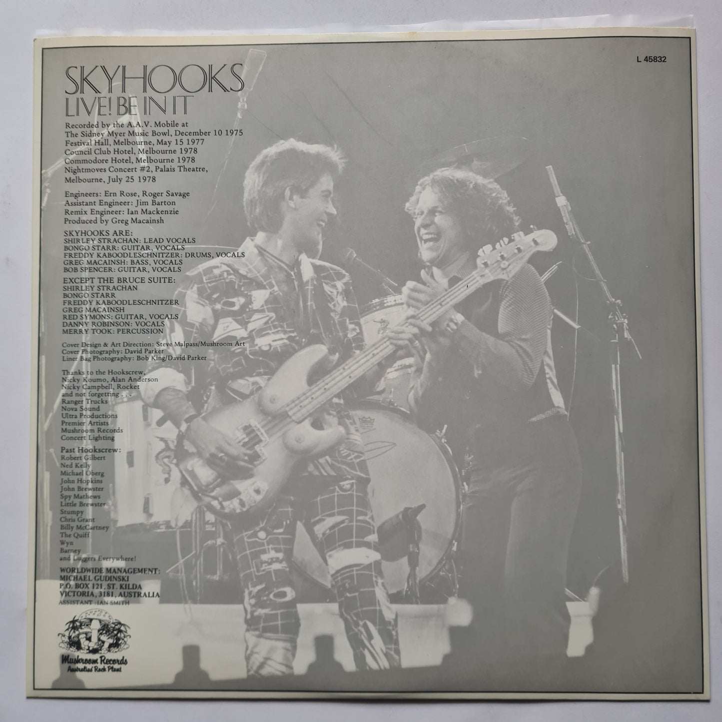 Skyhooks – Live! Be In It - 1978 (2LP Gatefold) - Vinyl Record