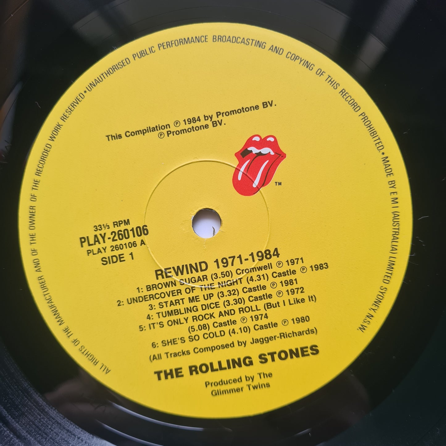 The Rolling Stones – Rewind (Greatest Hits: 1971-1984) - 1984 - Vinyl Record LP