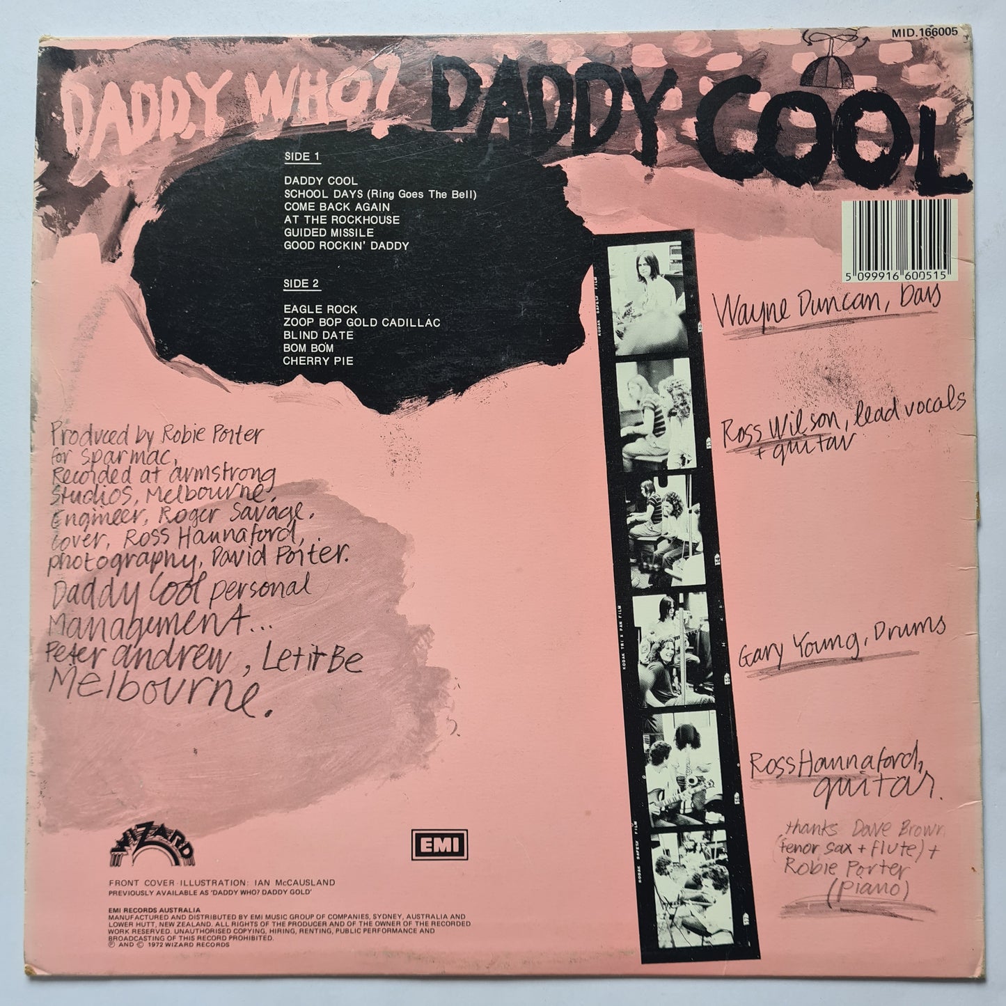 Daddy Cool – Daddy Who? - 1971 (1986 Pressing) - Vinyl Record LP