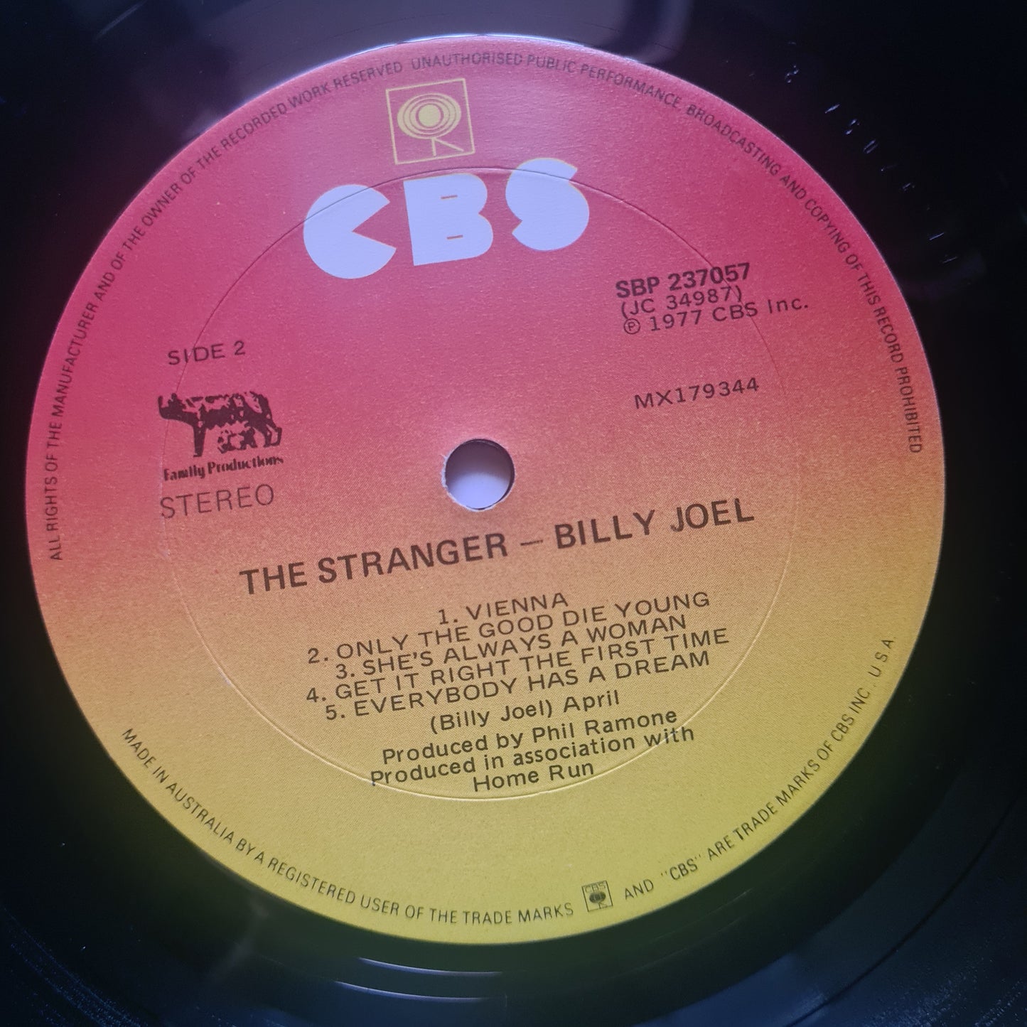 Billy Joel – The Stranger - 1977 - Vinyl Record LP