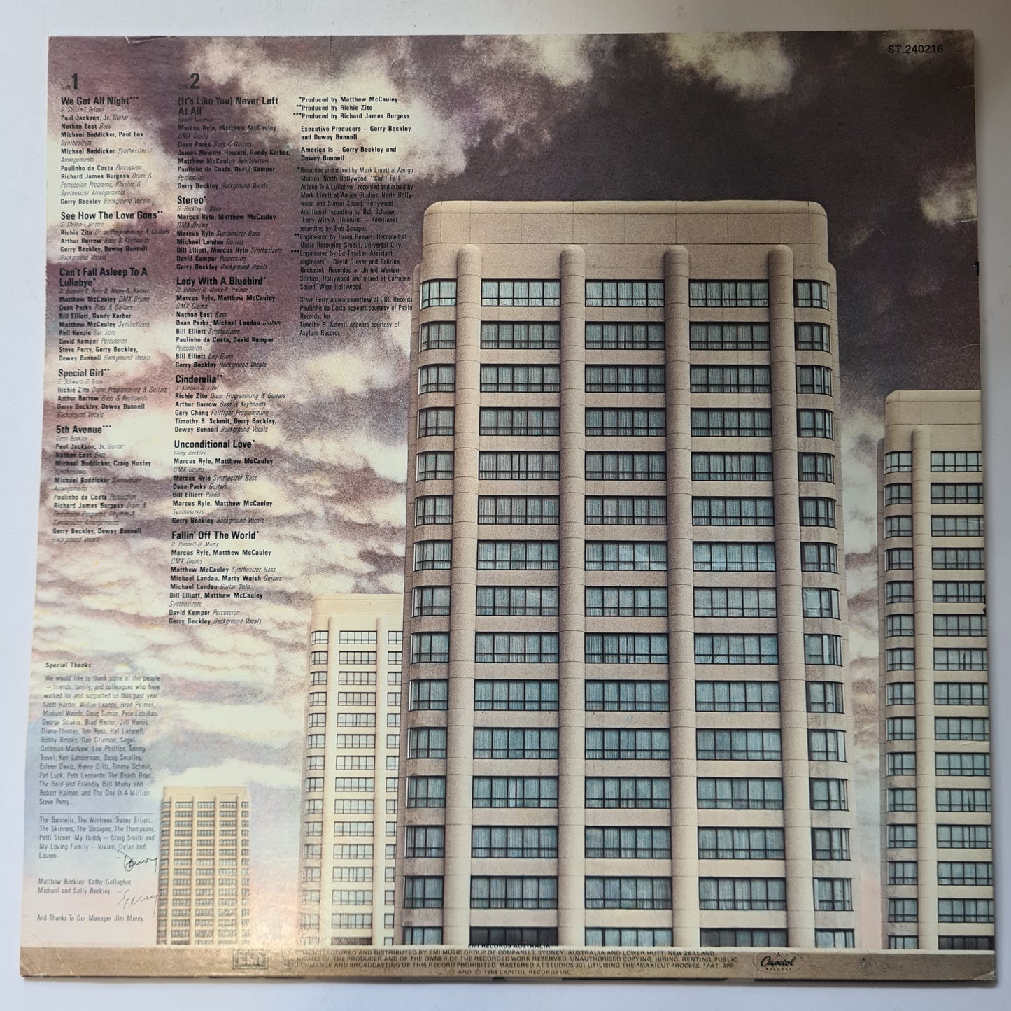 America – Perspective - 1984 - Vinyl Record LP