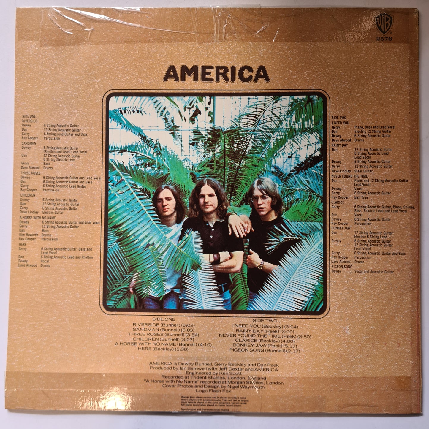 America – America - 1971 - Vinyl Record LP