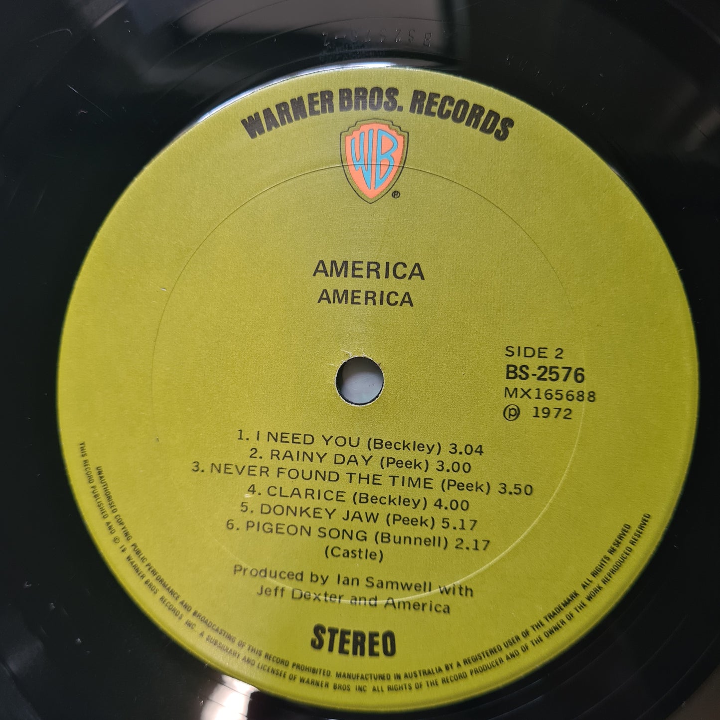 America – America - 1971 - Vinyl Record LP