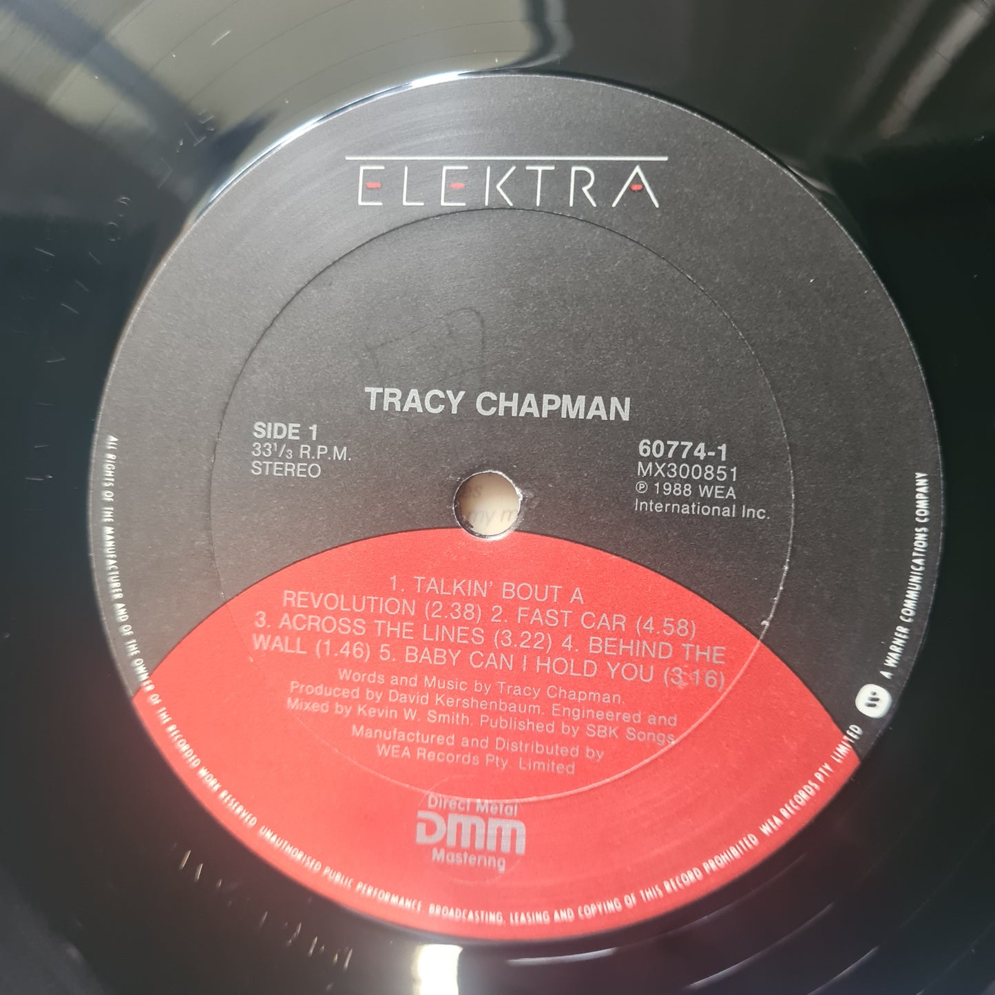 Tracy Chapman – Tracy Chapman - 1988 - European Pressing- Vinyl Record LP (RARE)