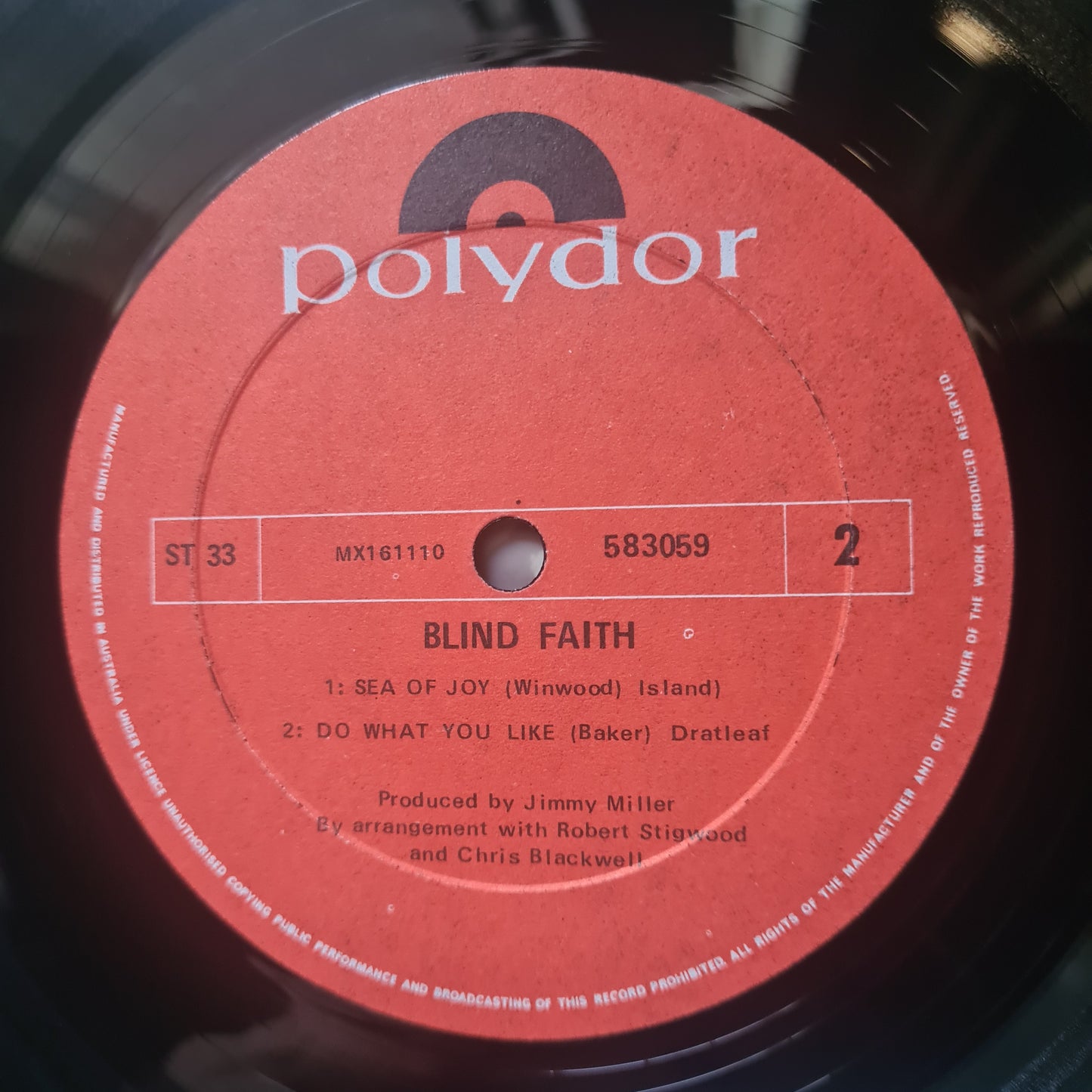 Blind Faith – Blind Faith (Eric Clapton, Steve Winwood, Ginger baker)- 1969 - Vinyl Record LP