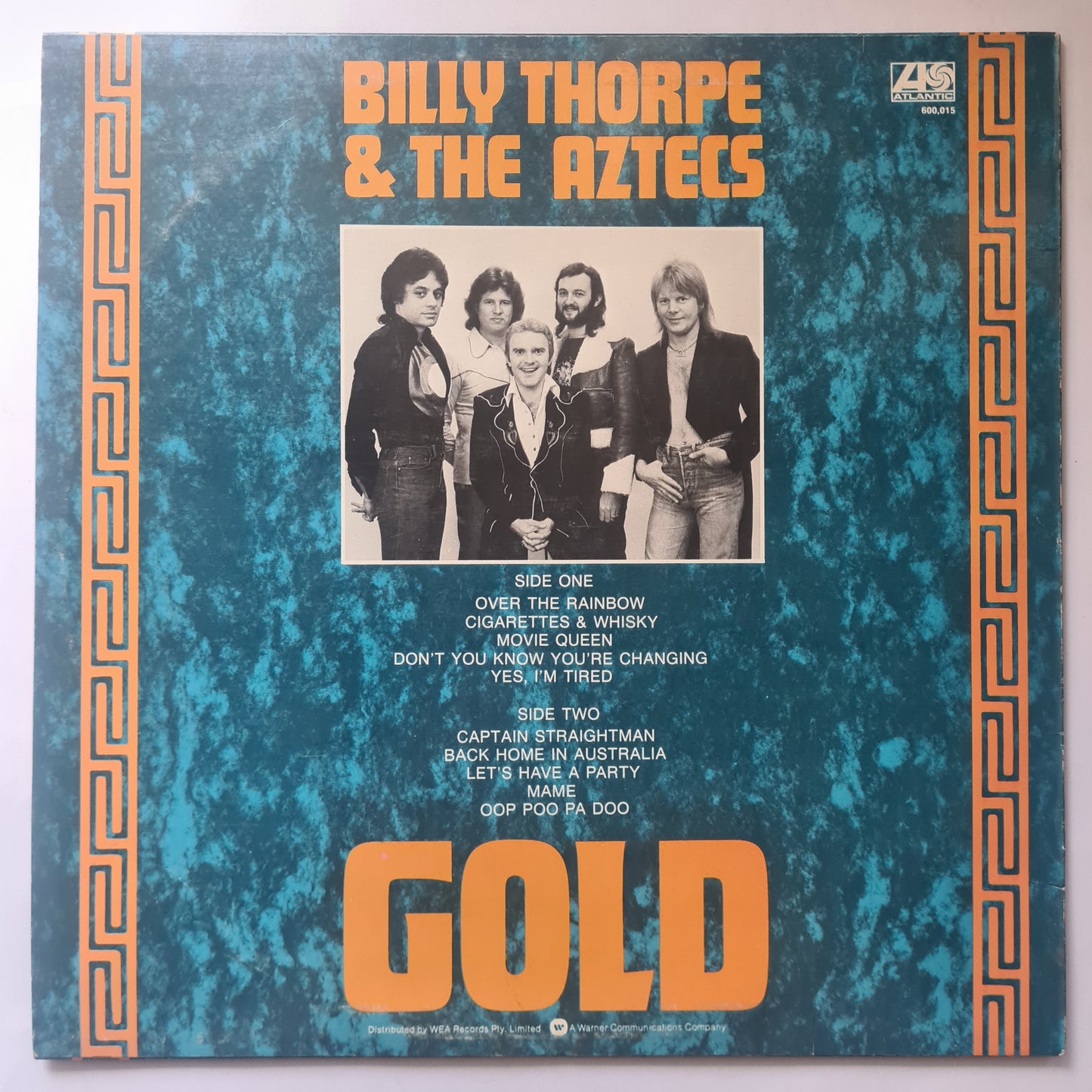 Billy Thorpe & The Aztecs – Gold - 1975 - Vinyl Record LP