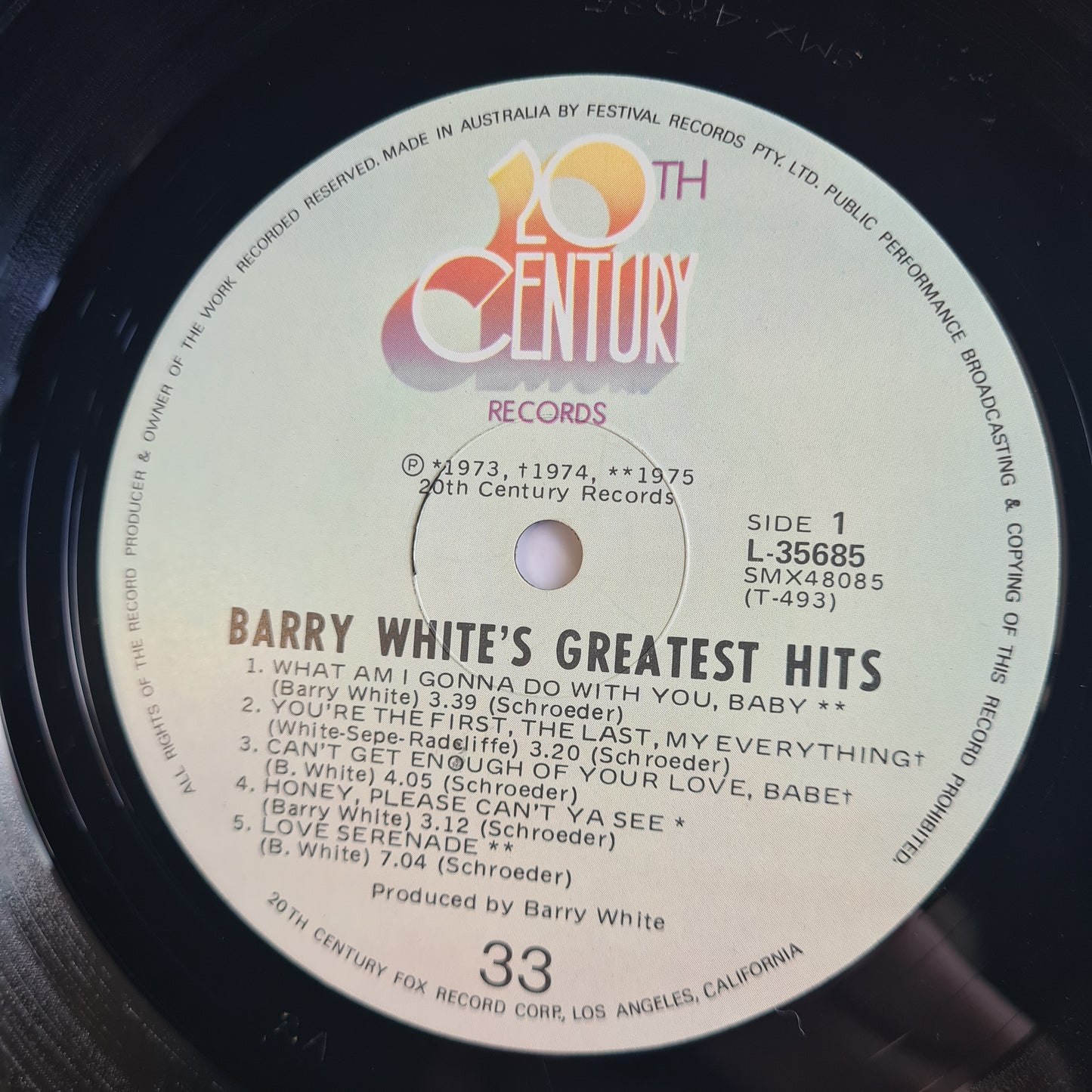 Barry White – Barry White's Greatest Hits - 1975 (Gatefold) - Vinyl Record LP