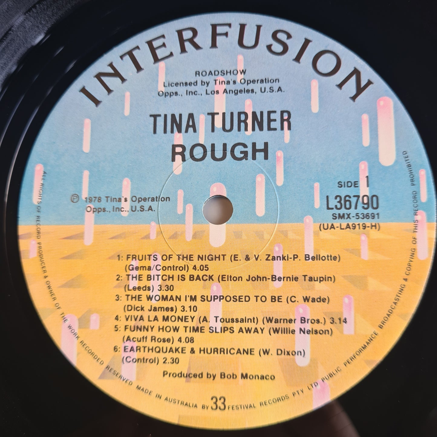 Tina Turner – Rough - 1978 - Vinyl Record LP