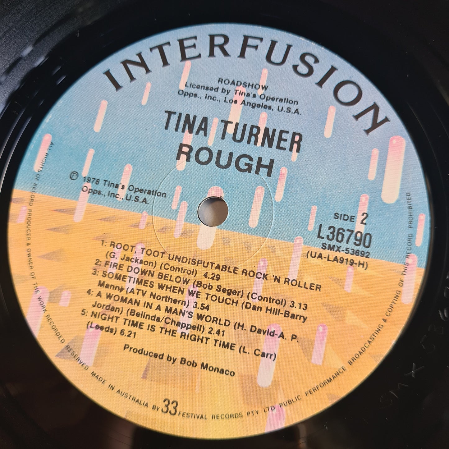 Tina Turner – Rough - 1978 - Vinyl Record LP