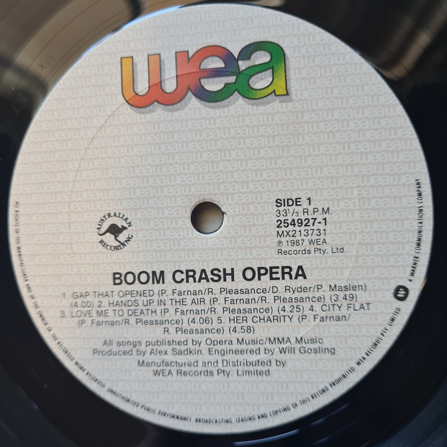 Boom Crash Opera – Boom Crash Opera - 1976 - Vinyl Record LP