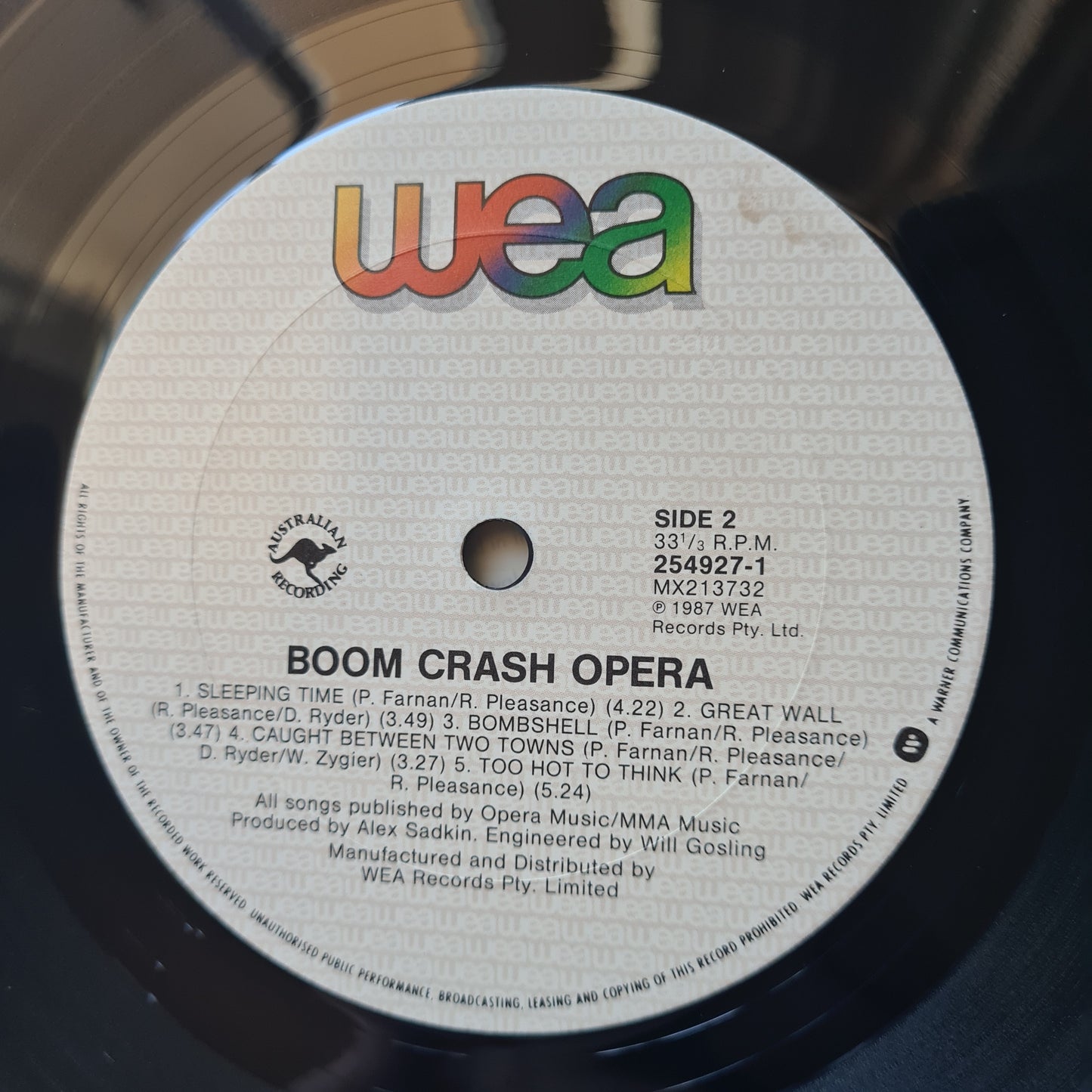 Boom Crash Opera – Boom Crash Opera - 1976 - Vinyl Record LP