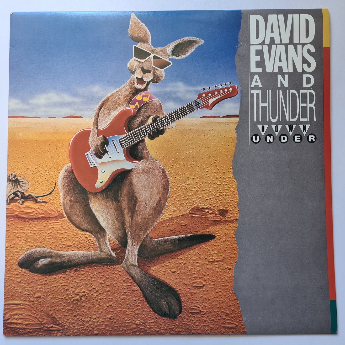 David Evans And Thunder Down Under (AC/DC Related) – David Evans And Thunder Down Under - 1986 - Vinyl Record LP