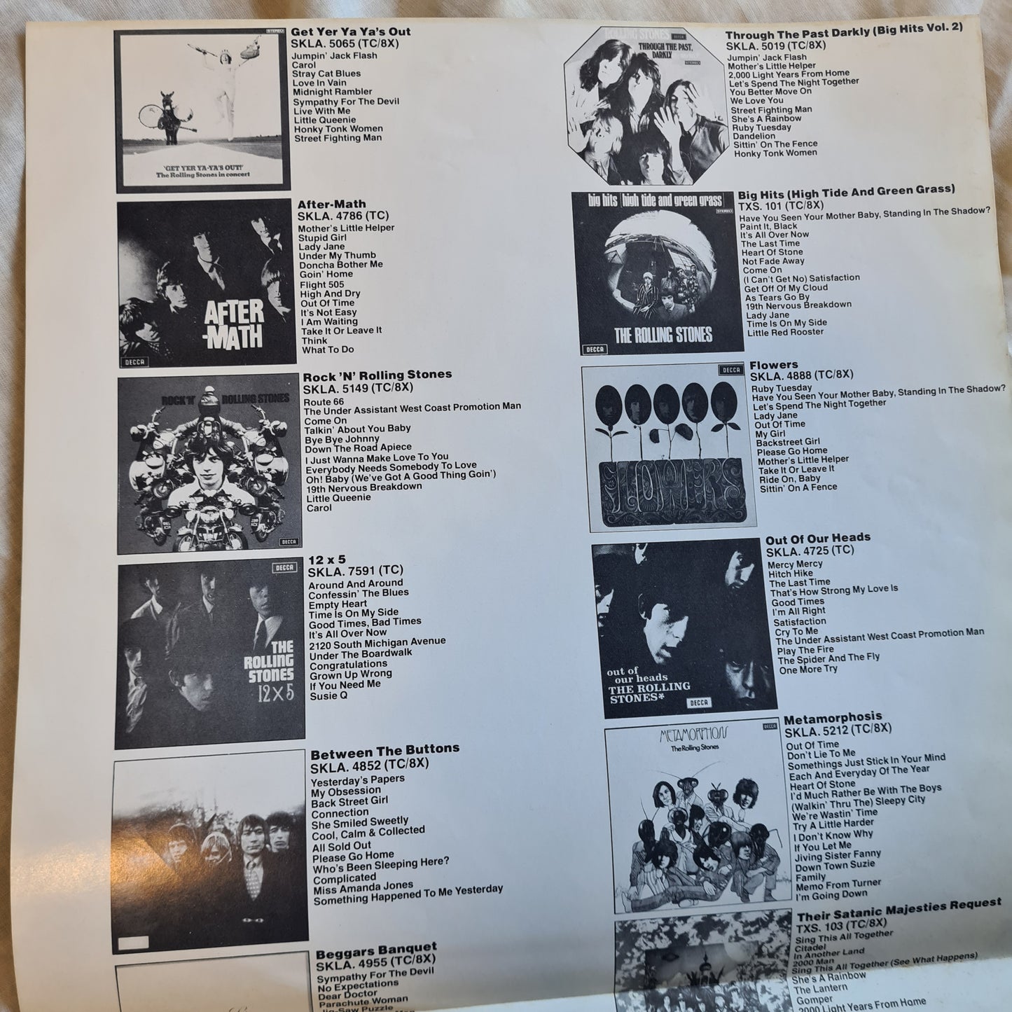 The Rolling Stones – Stones (Greatest Hits) - 1976 - Vinyl Record LP (Includes Poster)