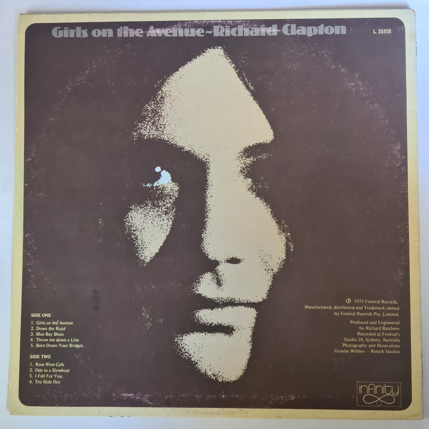 Richard Clapton – Girls On The Avenue - 1975 - Vinyl Record LP