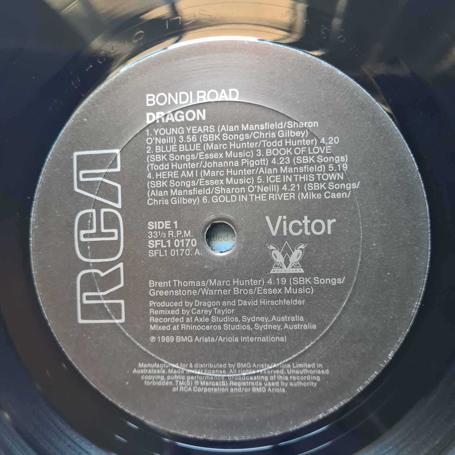 Dragon – Bondi Road - 1989 - Vinyl Record LP