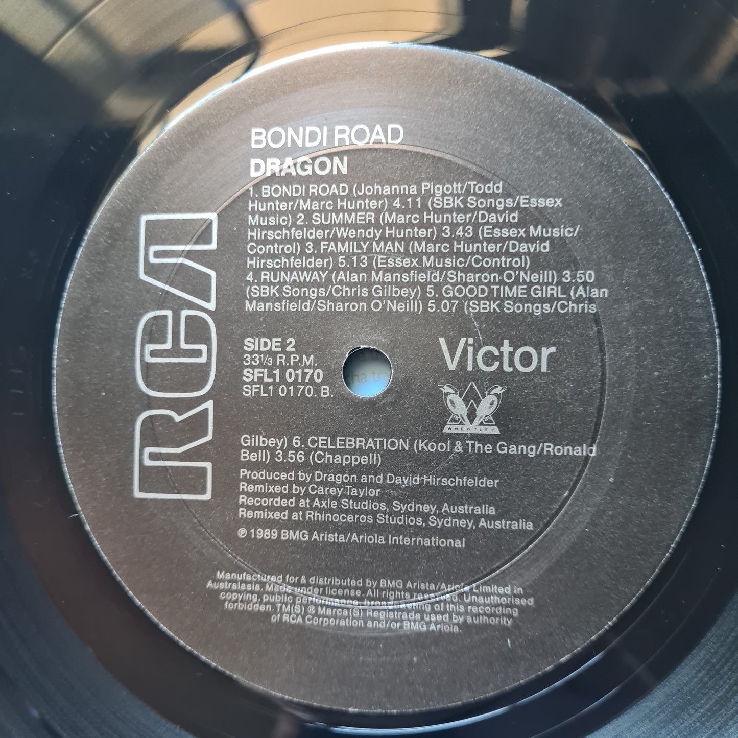 Dragon – Bondi Road - 1989 - Vinyl Record LP