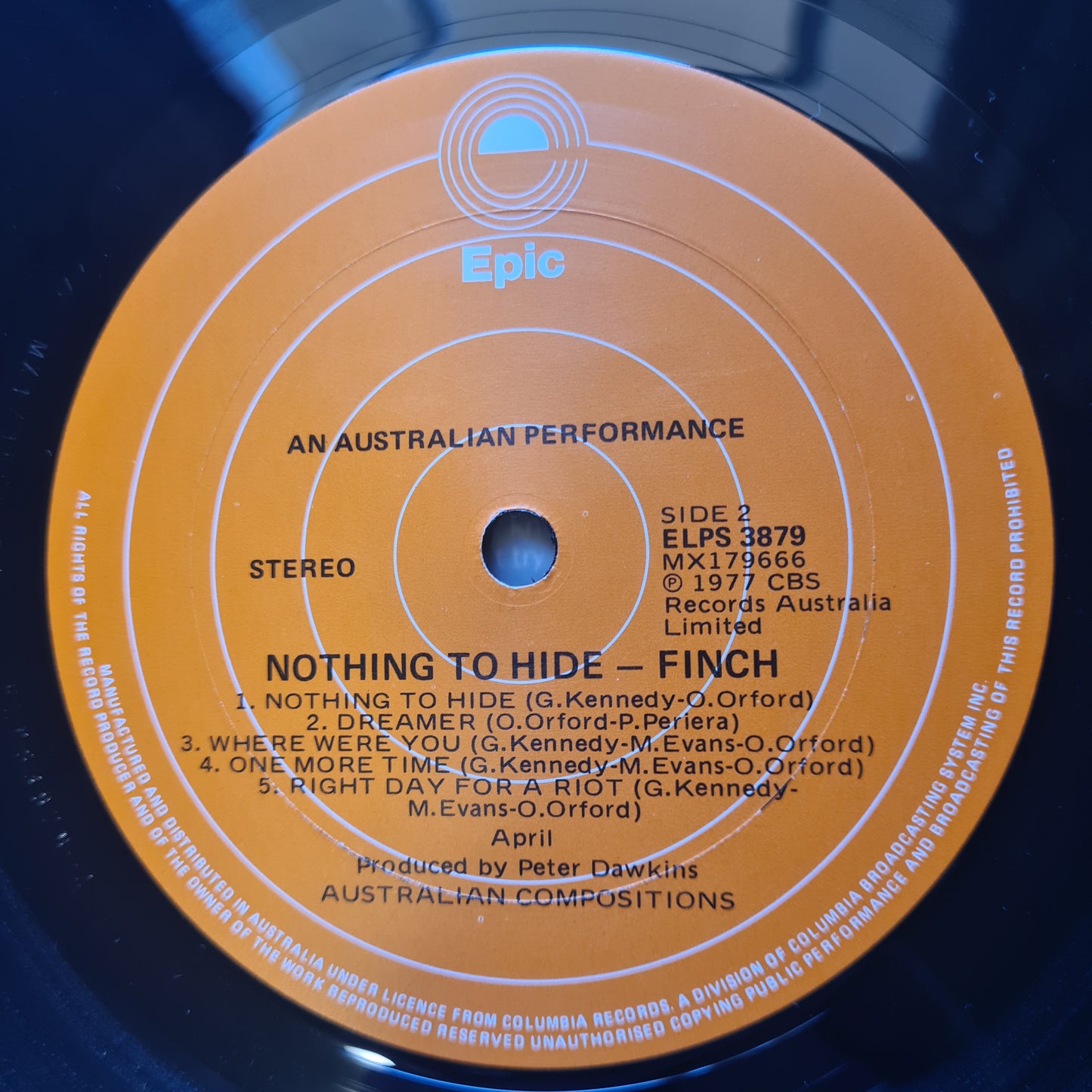 Finch – Nothing To Hide - 1978 (Oz Hard Rock Gem!) - Vinyl Record LP (AC/DC related)