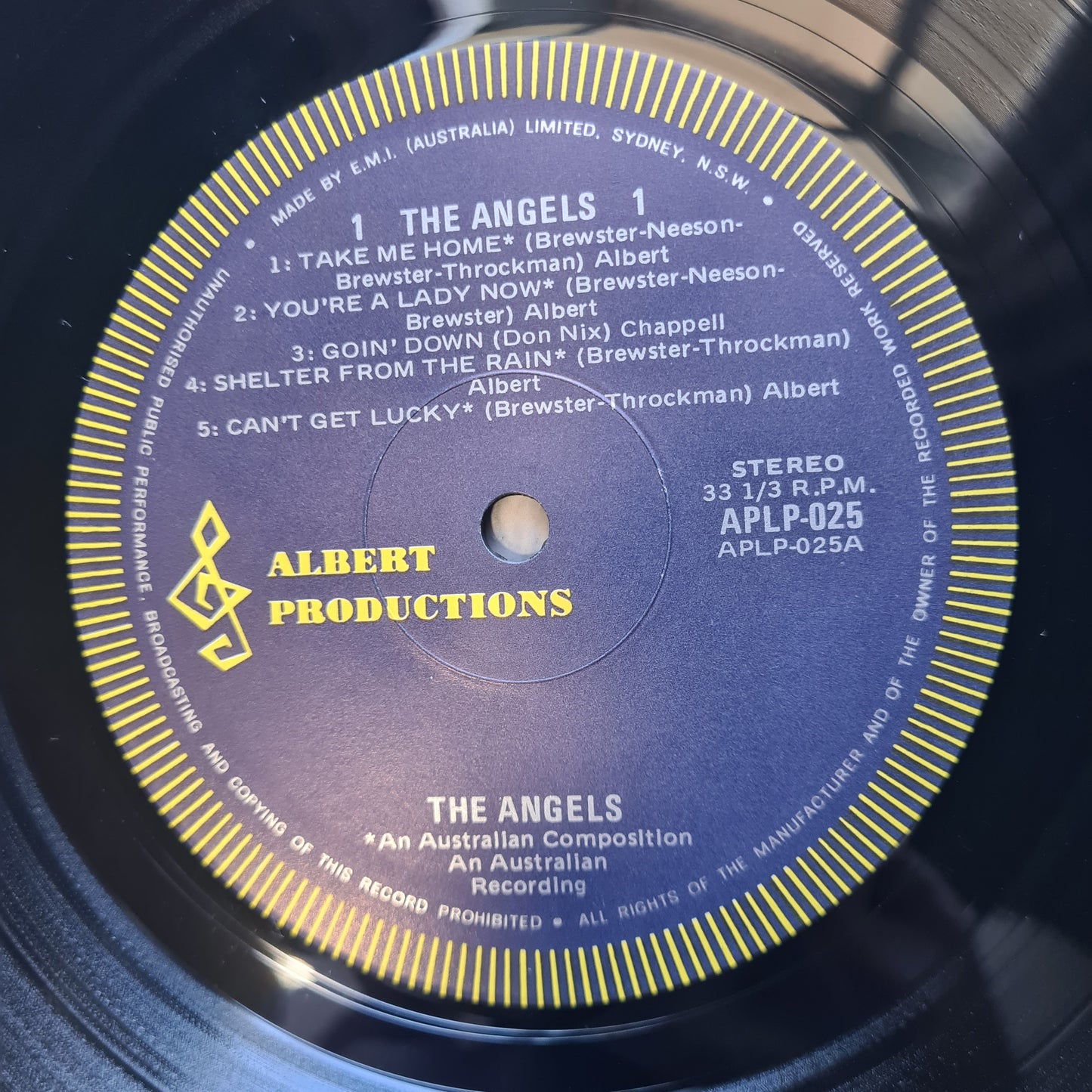 The Angels – The Angels - 1977 (1978 Second Pressing) - Vinyl Record LP