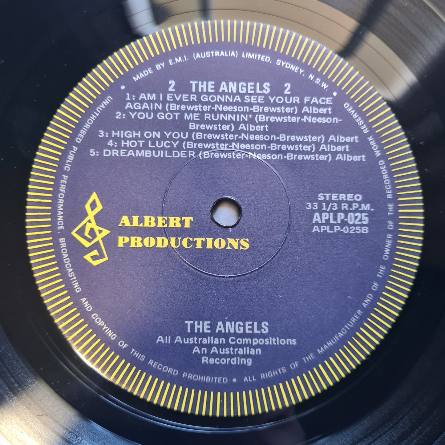 The Angels – The Angels - 1977 (1978 Second Pressing) - Vinyl Record LP