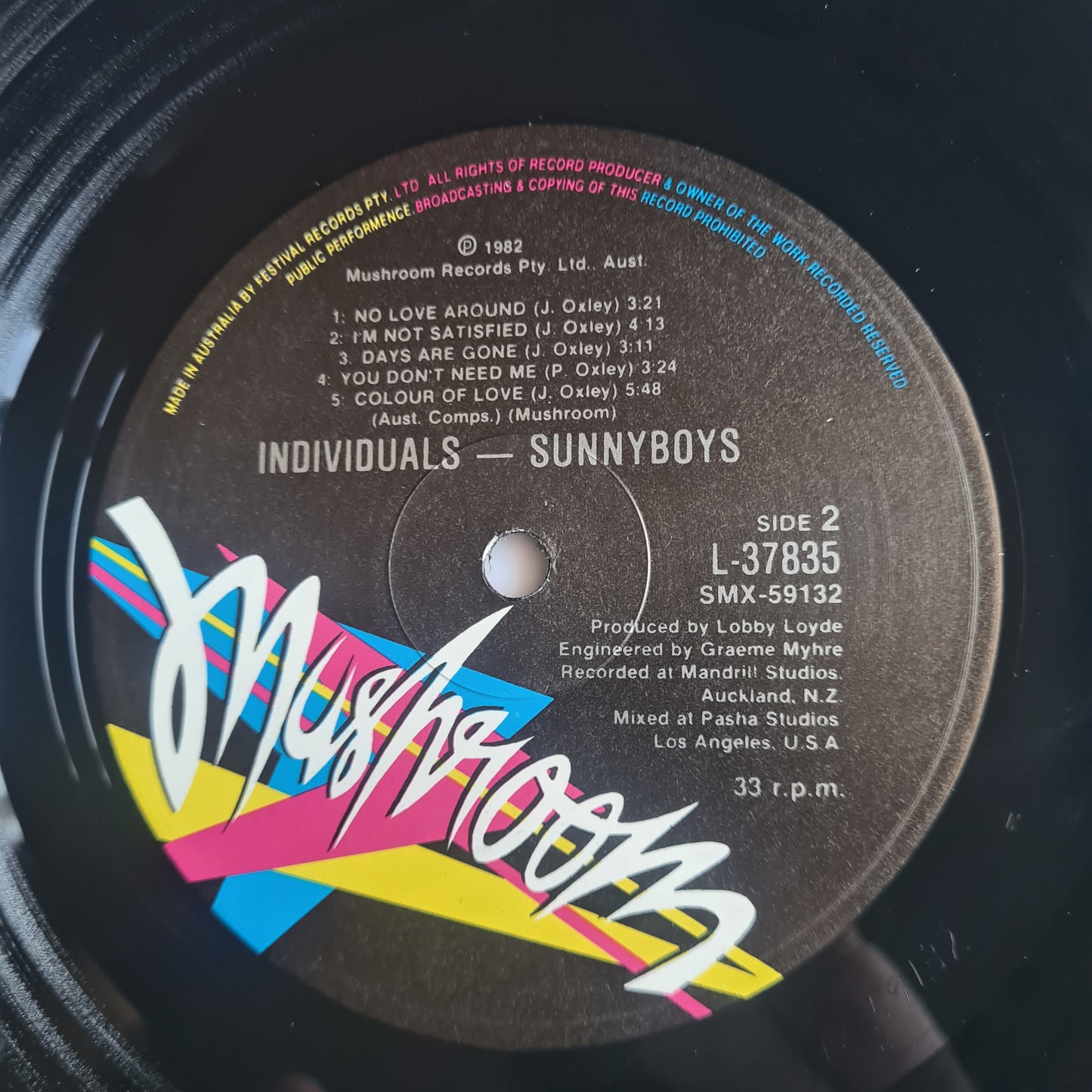 Sunnyboys – Individuals - 1982 - Vinyl Record LP