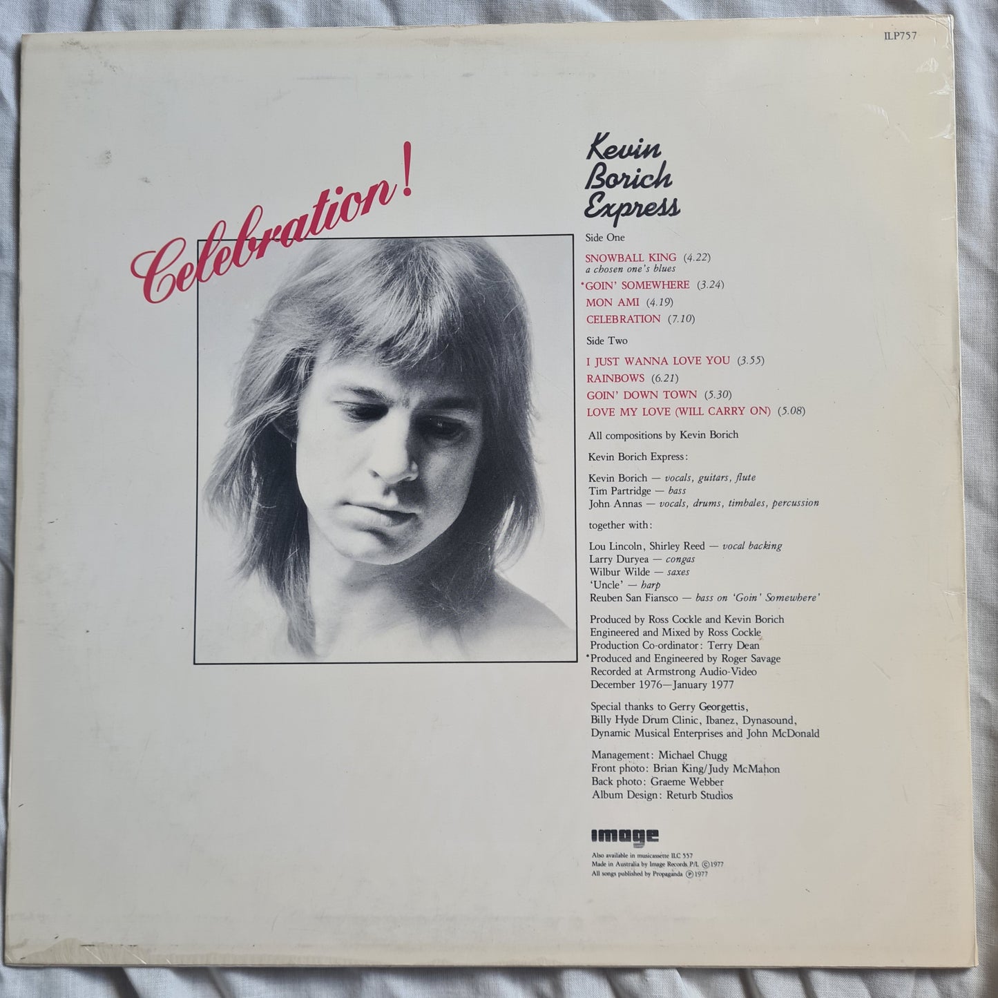 Kevin Borich Express – Celebration! - 1977 (with poster) - Vinyl Record LP