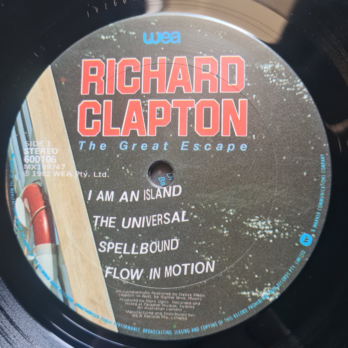 Richard Clapton – The Great Escape - 1982 - Vinyl record LP