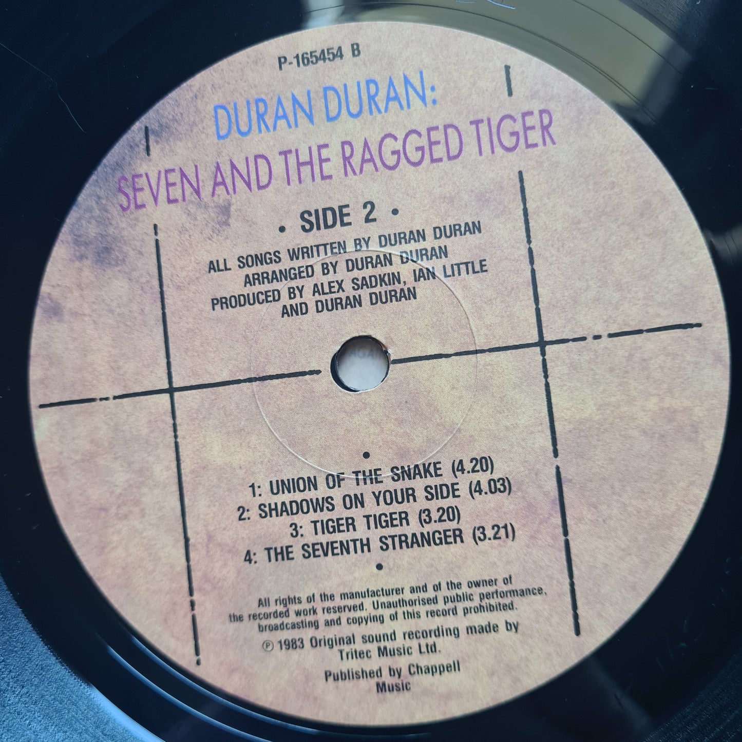 Duran Duran – Seven And The Ragged Tiger - 1983 - Vinyl Record LP