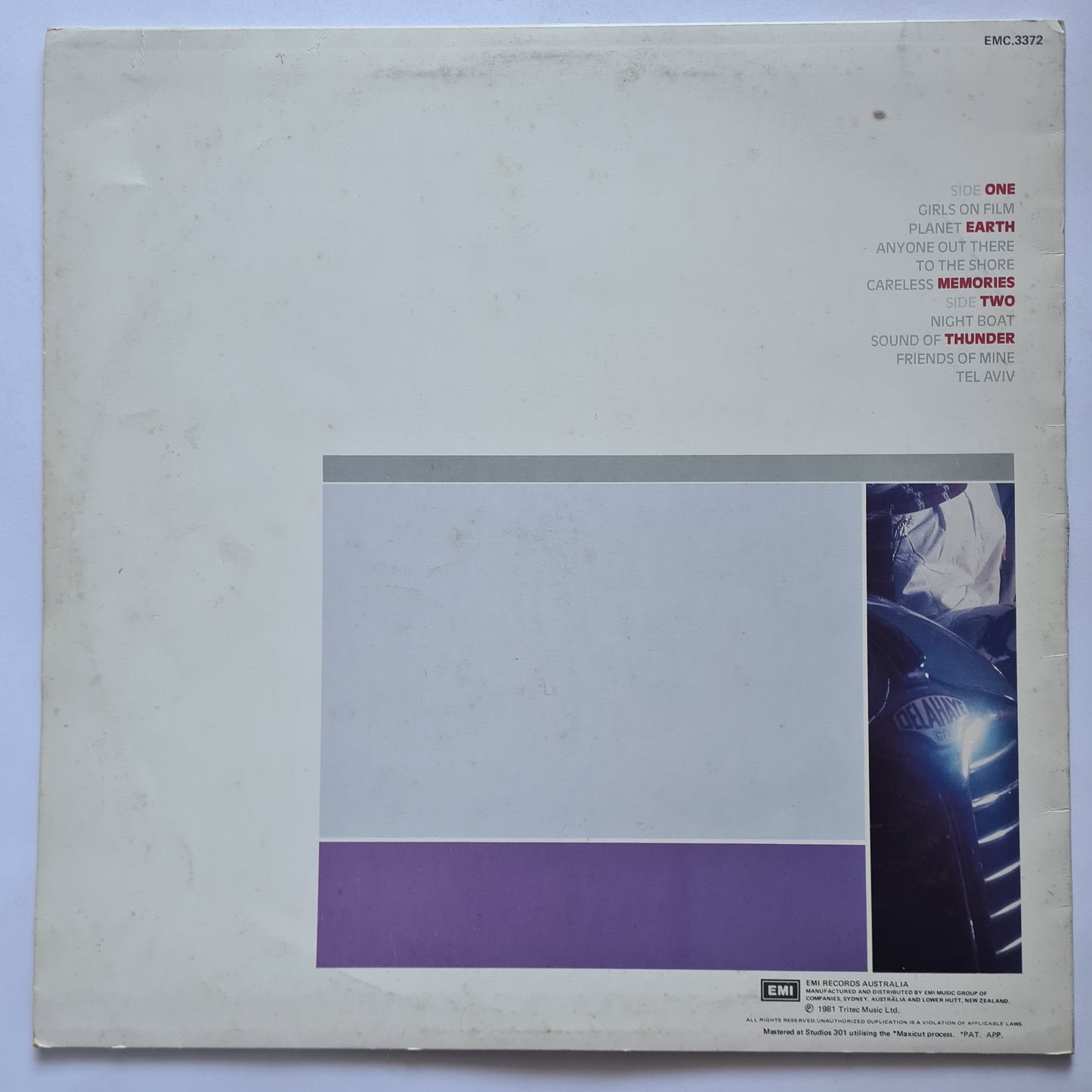 Duran Duran – Duran Duran - 1981 - Vinyl Record LP