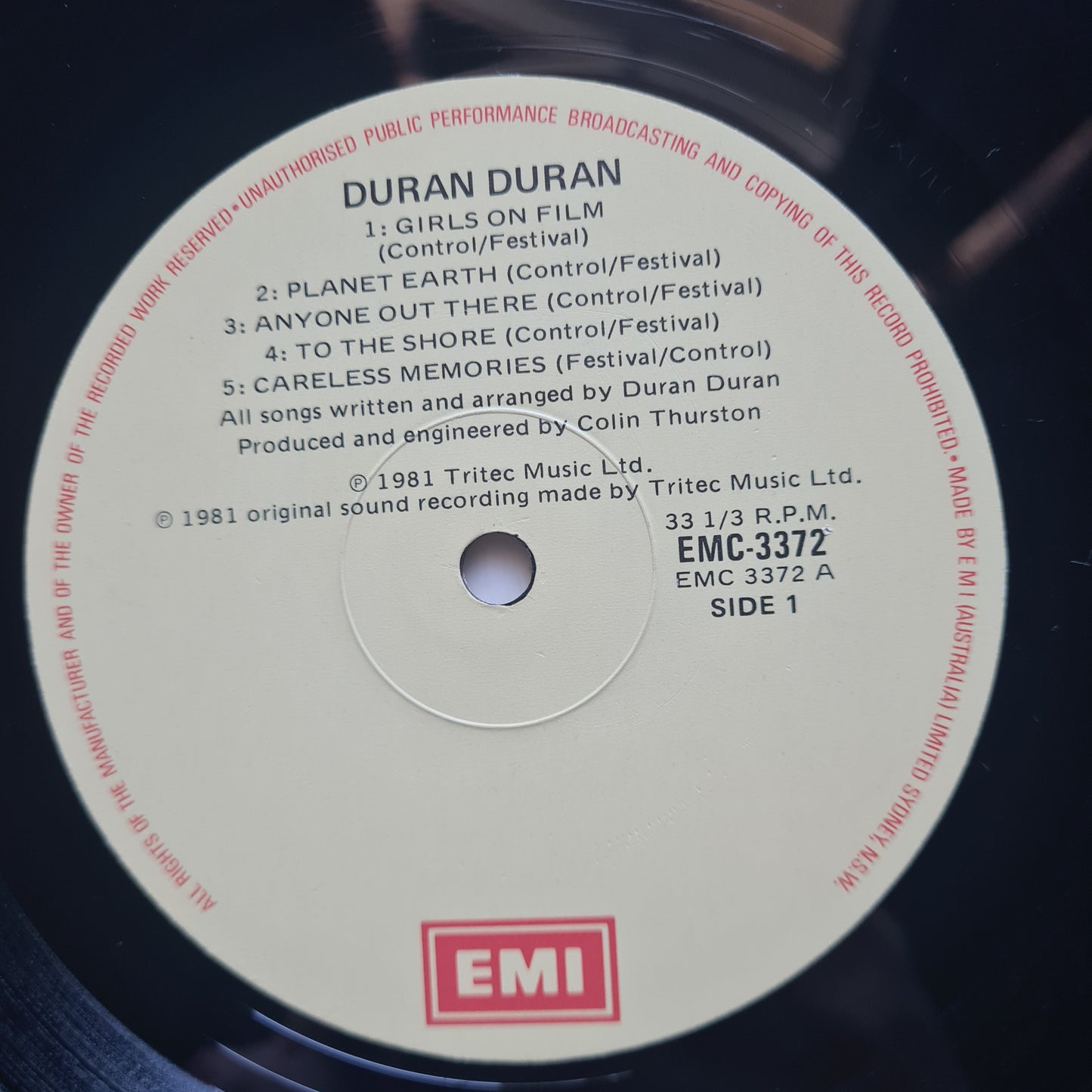 Duran Duran – Duran Duran - 1981 - Vinyl Record LP