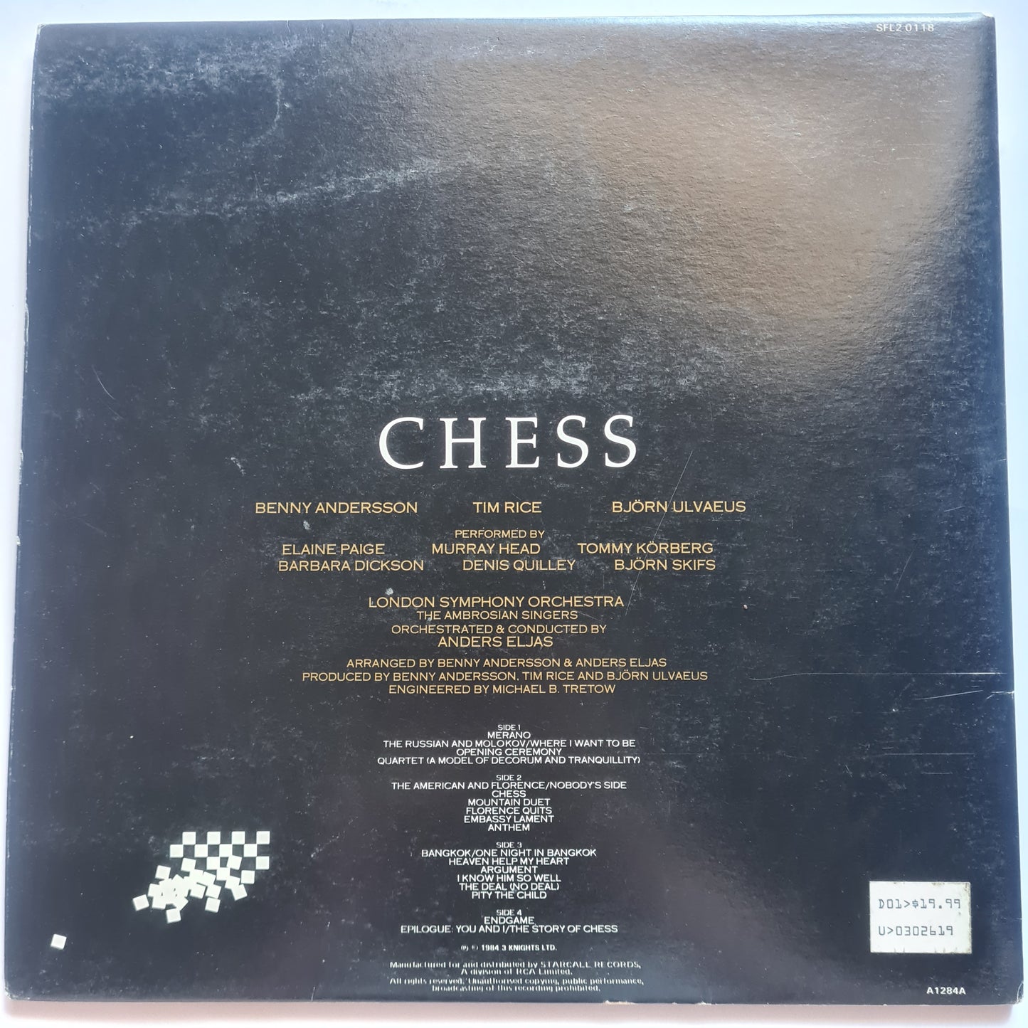 Chess: The Musical (2LP) – Benny & Bjorn of ABBA - 1984 - Vinyl Record