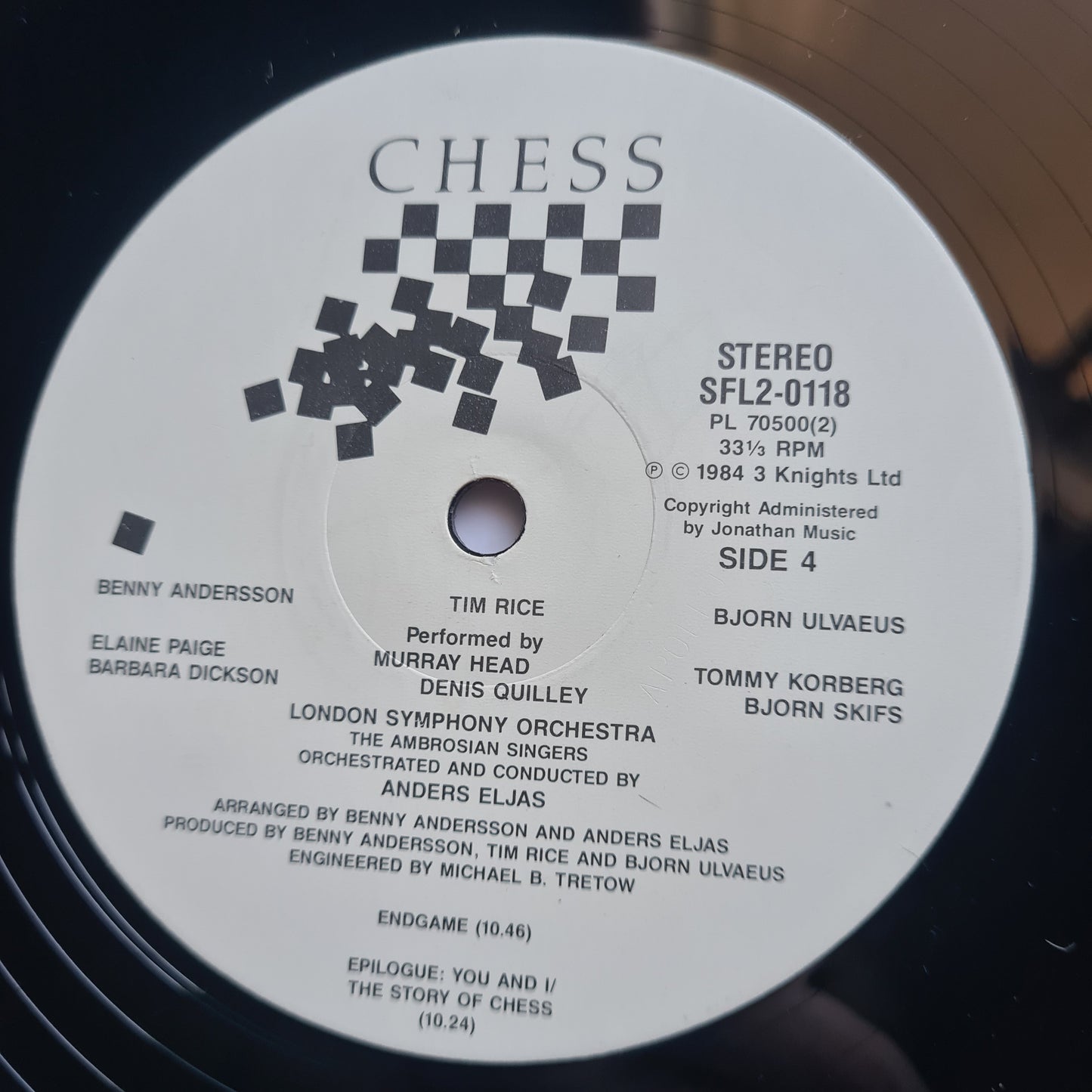 Chess: The Musical (2LP) – Benny & Bjorn of ABBA - 1984 - Vinyl Record