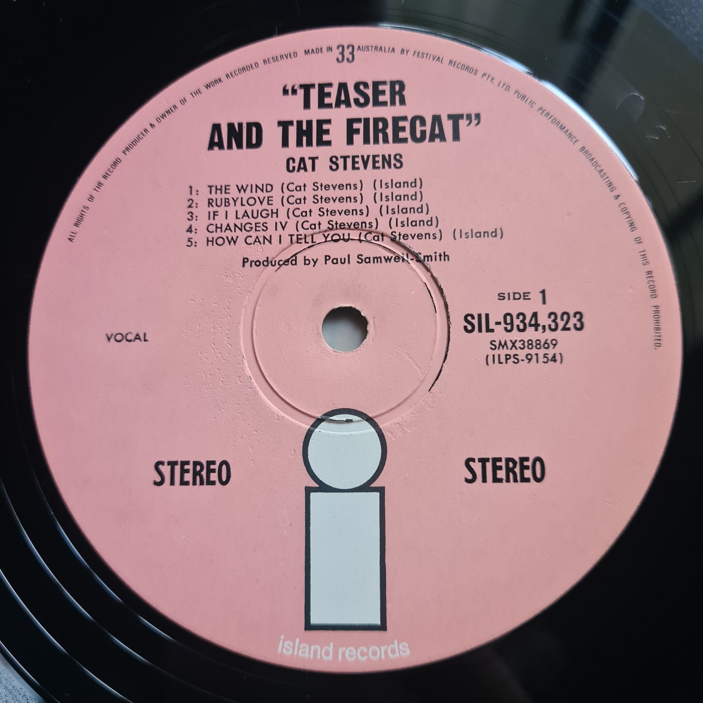 Cat Stevens – Teaser & The Firecat (Australian Pressing- Near mint) - 1971 - Vinyl Record LP